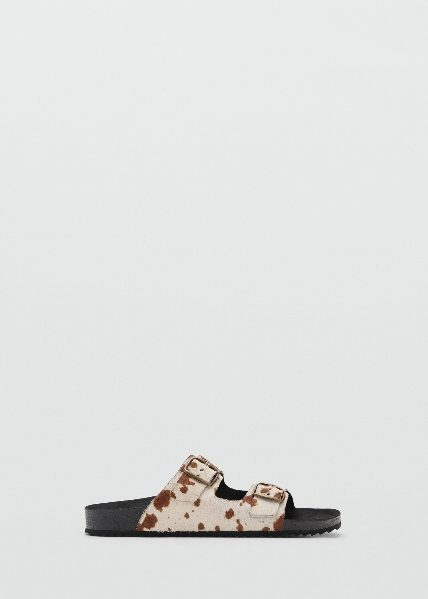 Ledersandale mit Animal-Print - Artikel ohne Model