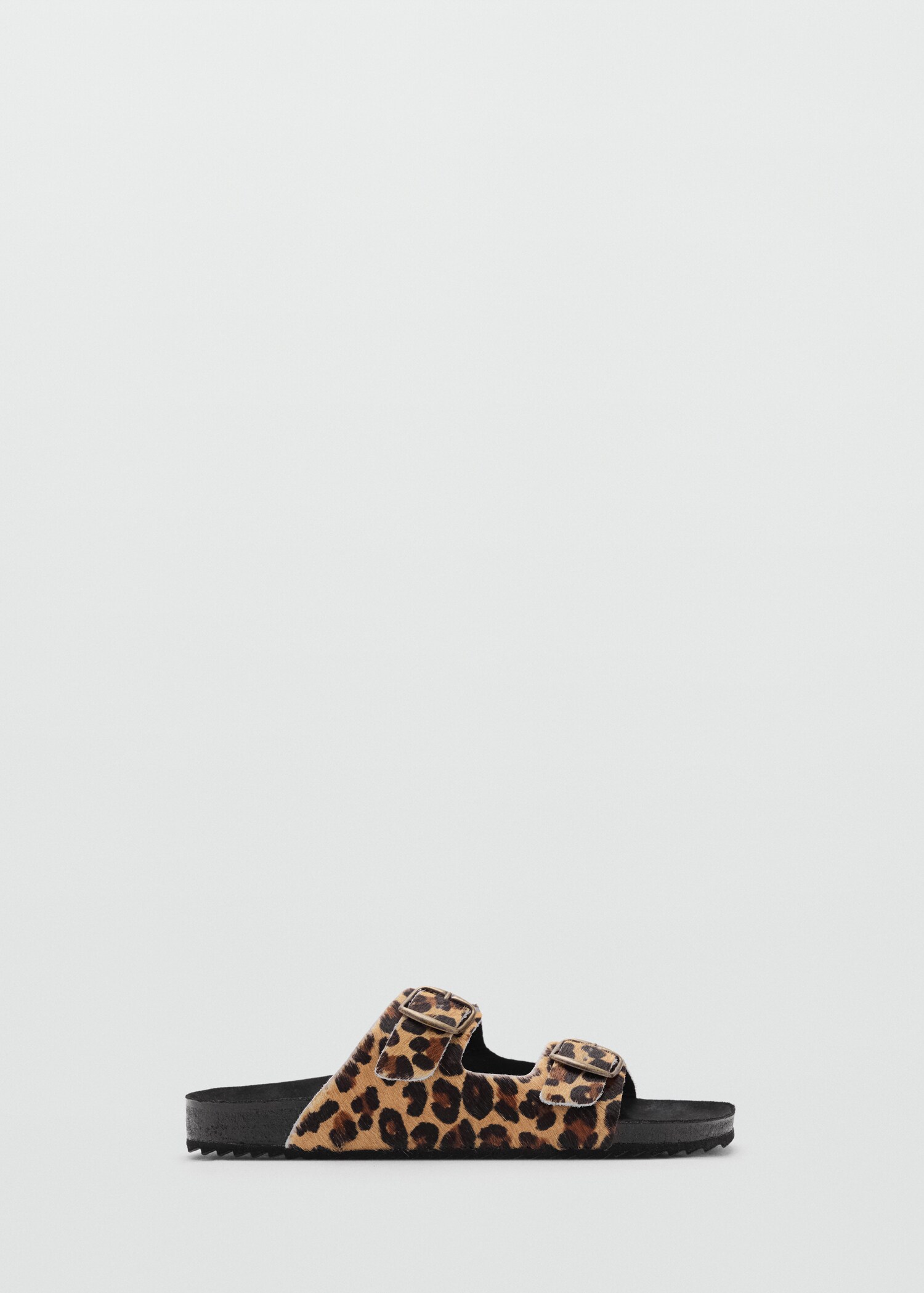 Ledersandale mit Animal-Print - Artikel ohne Model