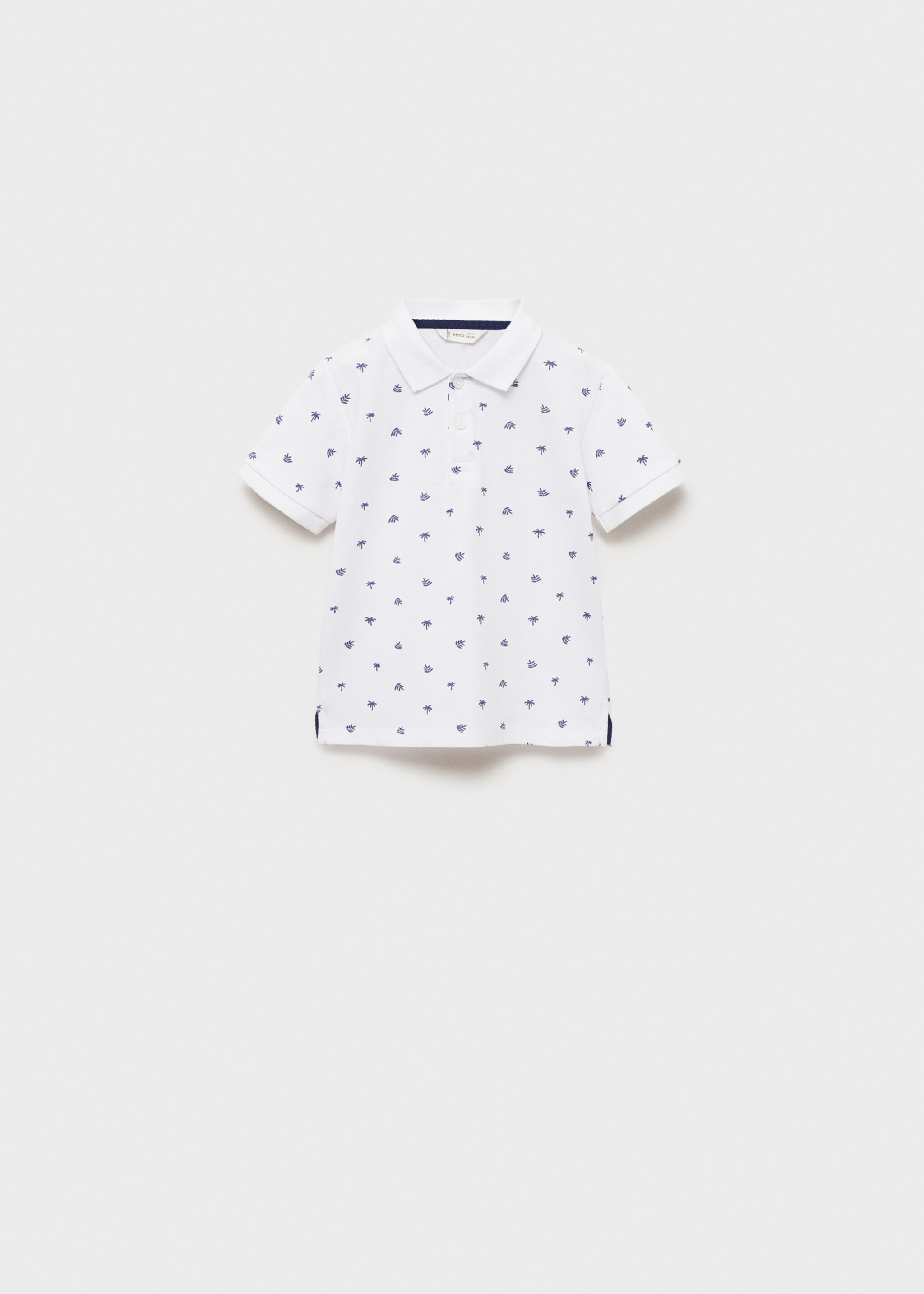 Βαμβακερό εμπριμέ πόλο - Προϊόν χωρίς μοντέλο, Υπόλευκο. Ref: 87016710-00.