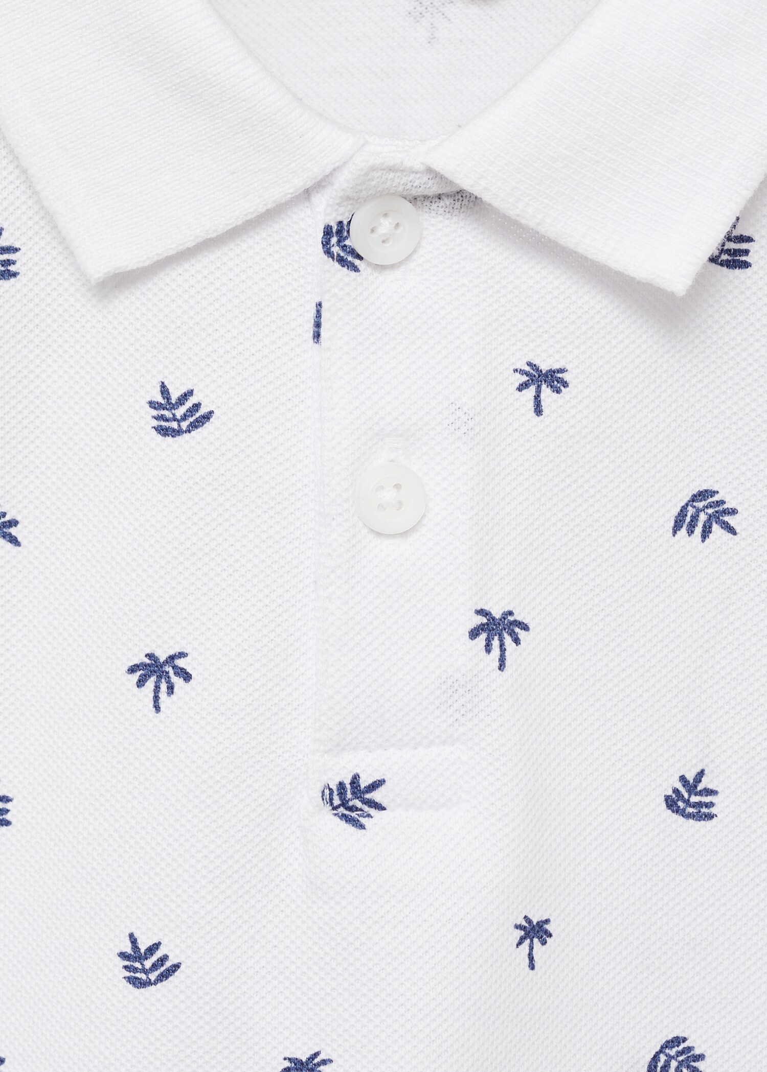 Βαμβακερό εμπριμέ πόλο - Λεπτομέρεια του προϊόντος 8