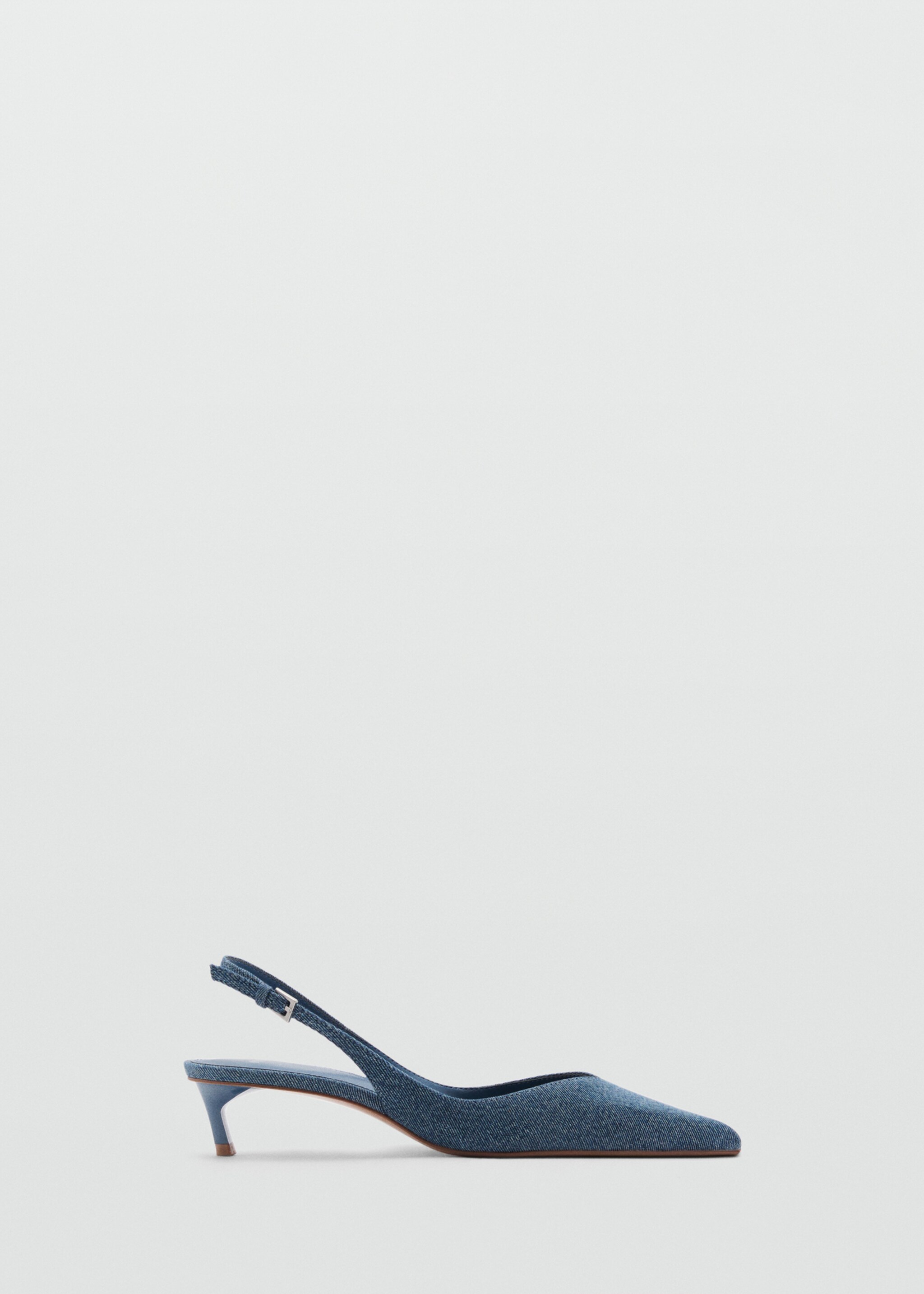 High-heeled denim shoes - Article without model, Blue. Ref: 87016712-00.