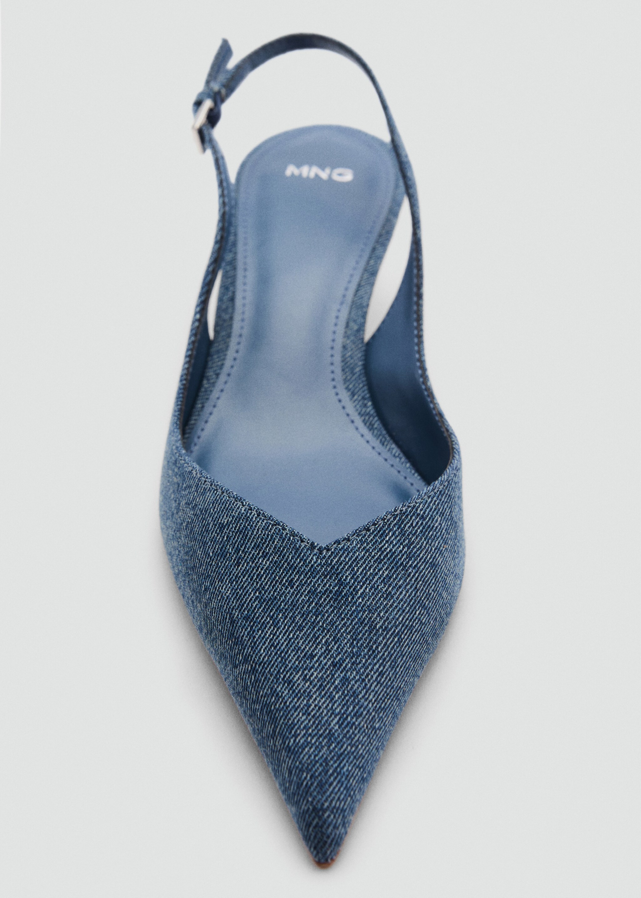 High-heeled denim shoes - Details of the article 1, Blue. Ref: 87016712-00.