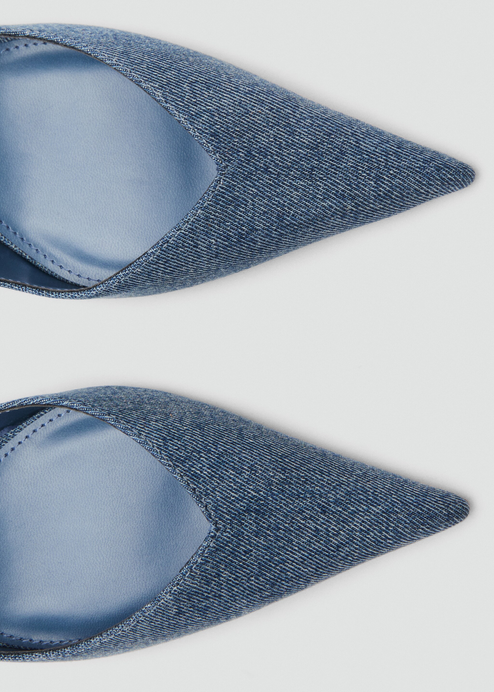 High-heeled denim shoes - Details of the article 3, Blue. Ref: 87016712-00.