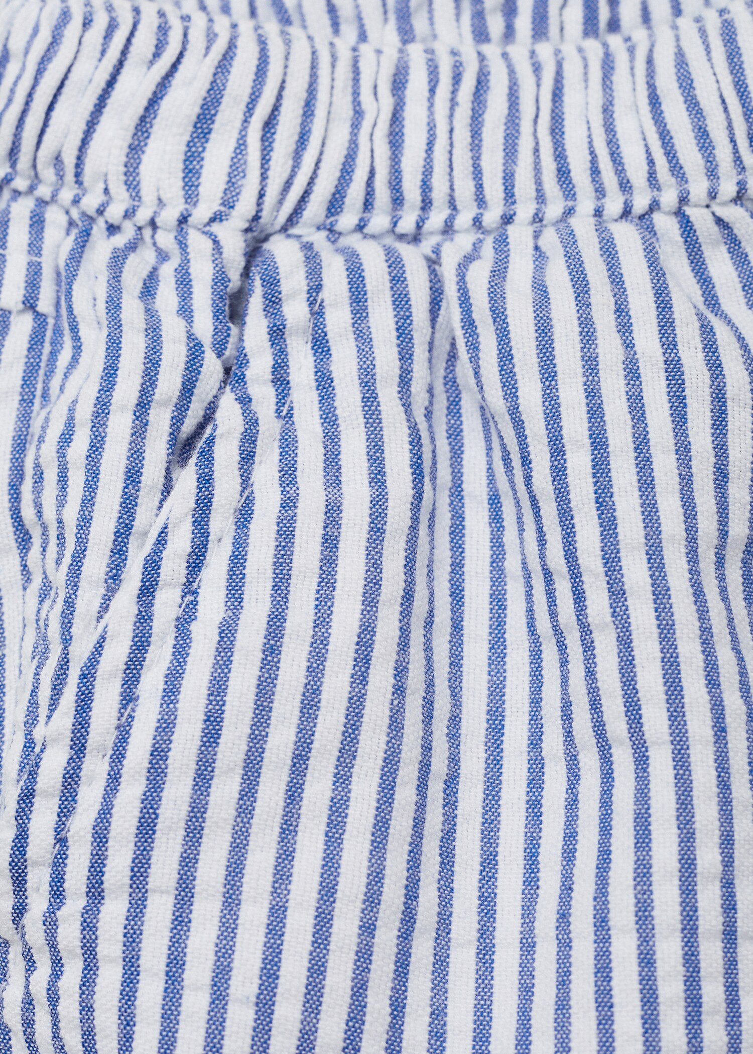 Striped cotton shorts - Details of the article 0