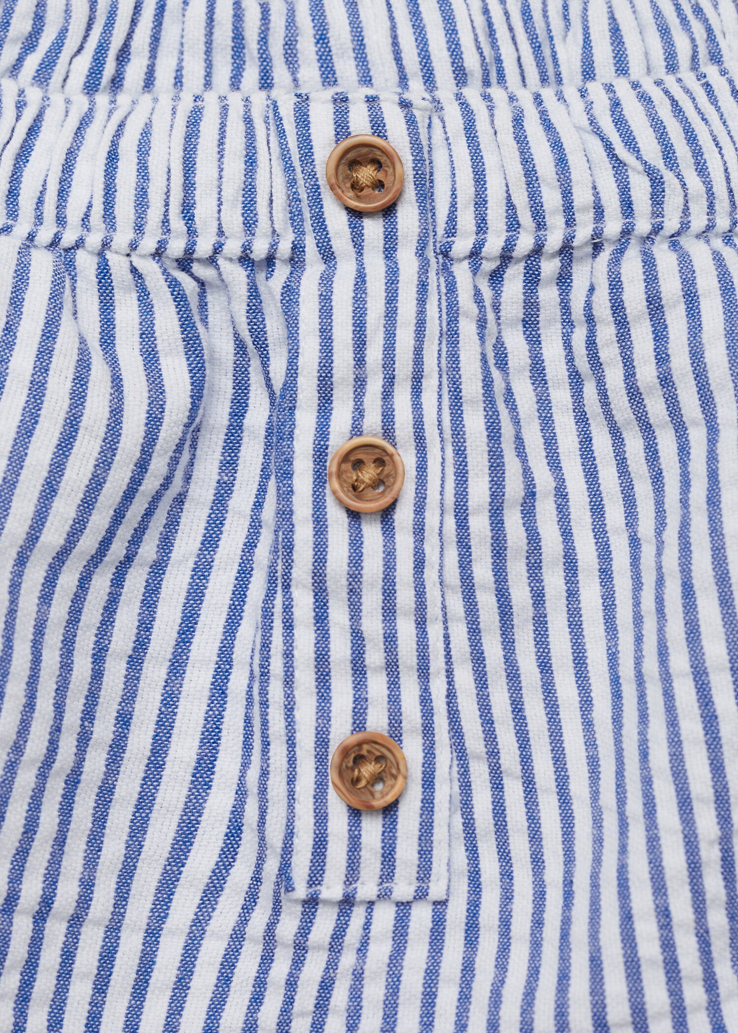 Striped cotton shorts - Details of the article 8
