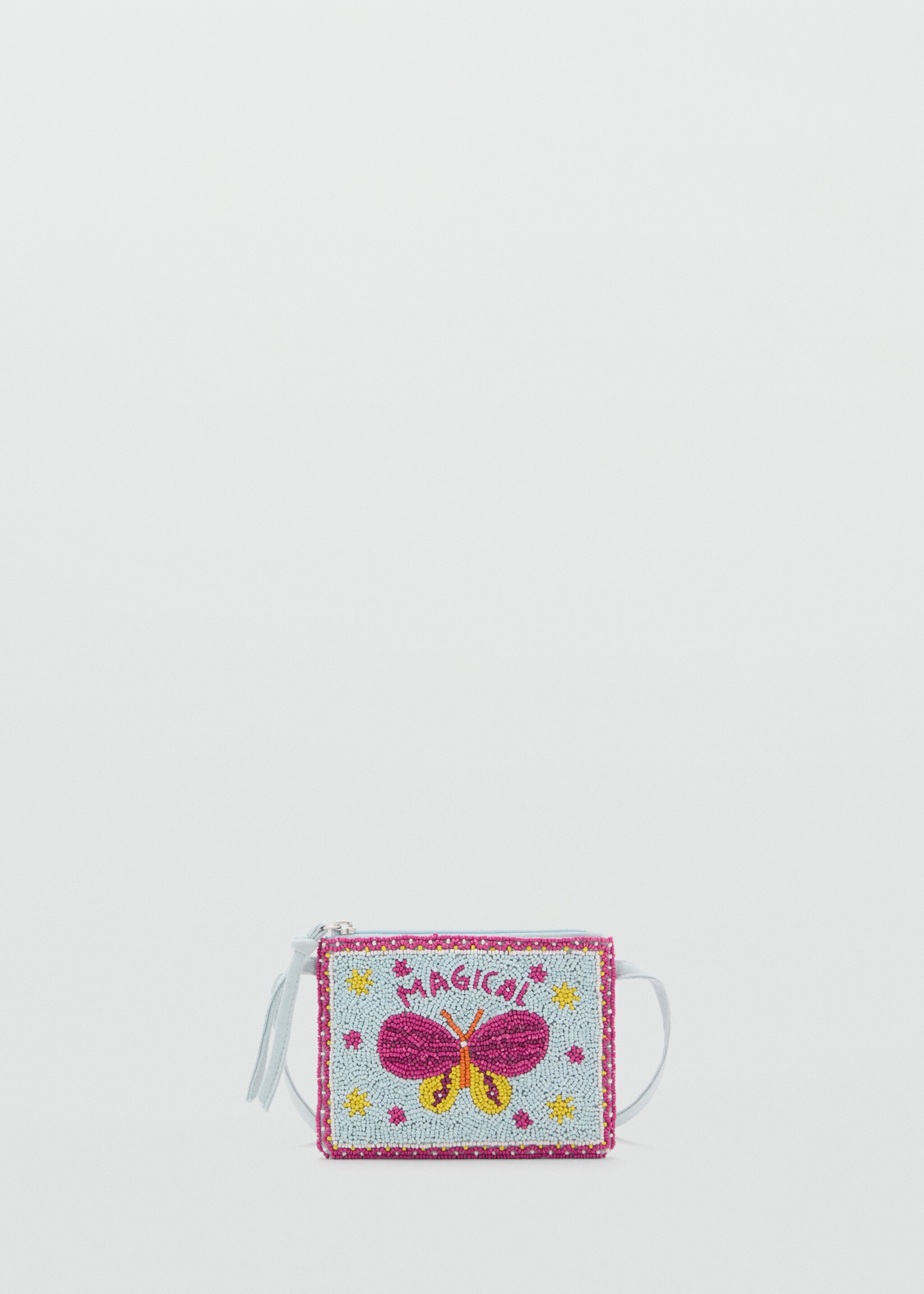 Beaded shoulder bag - Article without model, Aqua Green. Ref: 87016718-00.