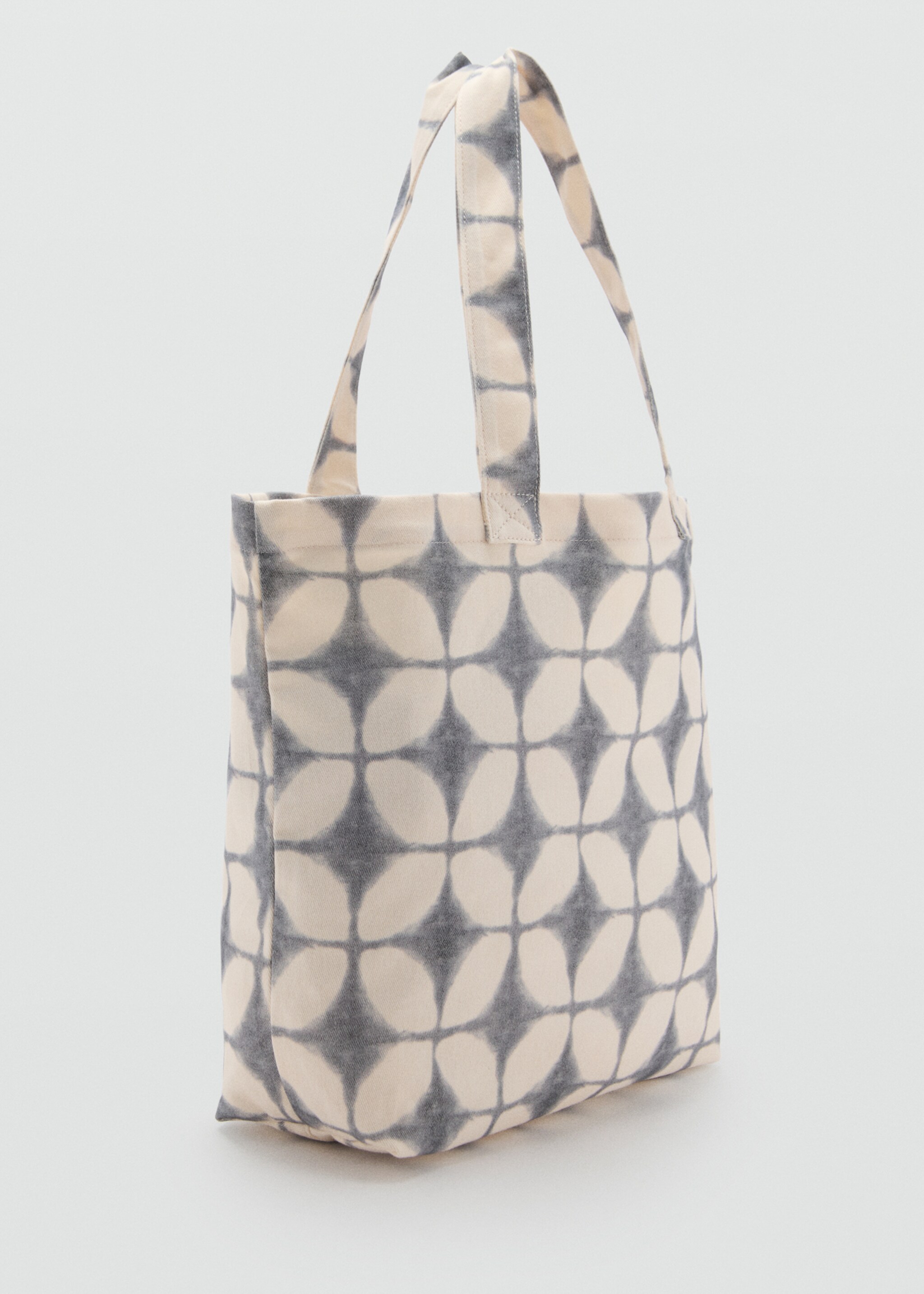 Printed tote bag - Medium plane, Grey. Ref: 87016729-00.