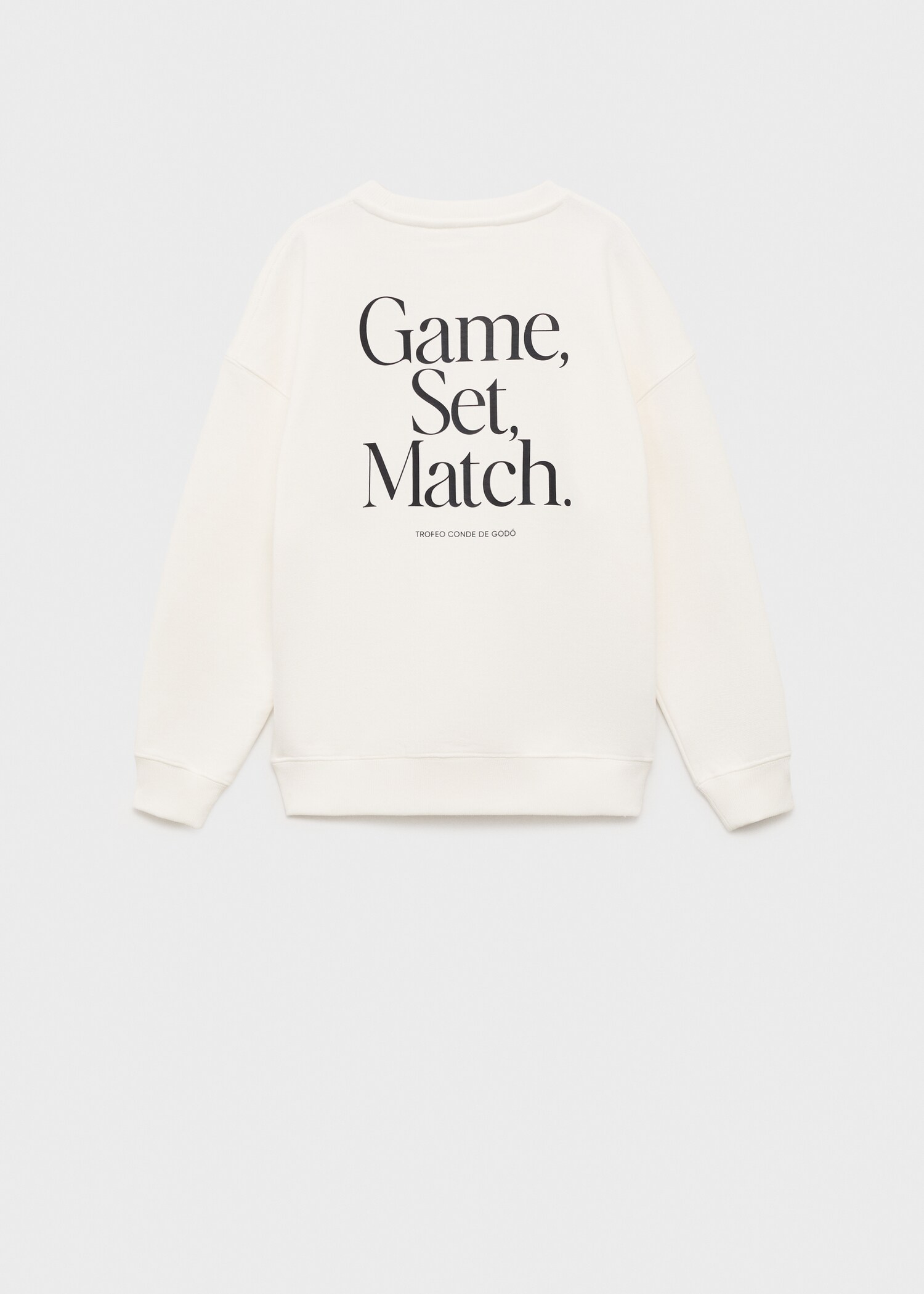 Printed cotton sweatshirt - Reverse of the article