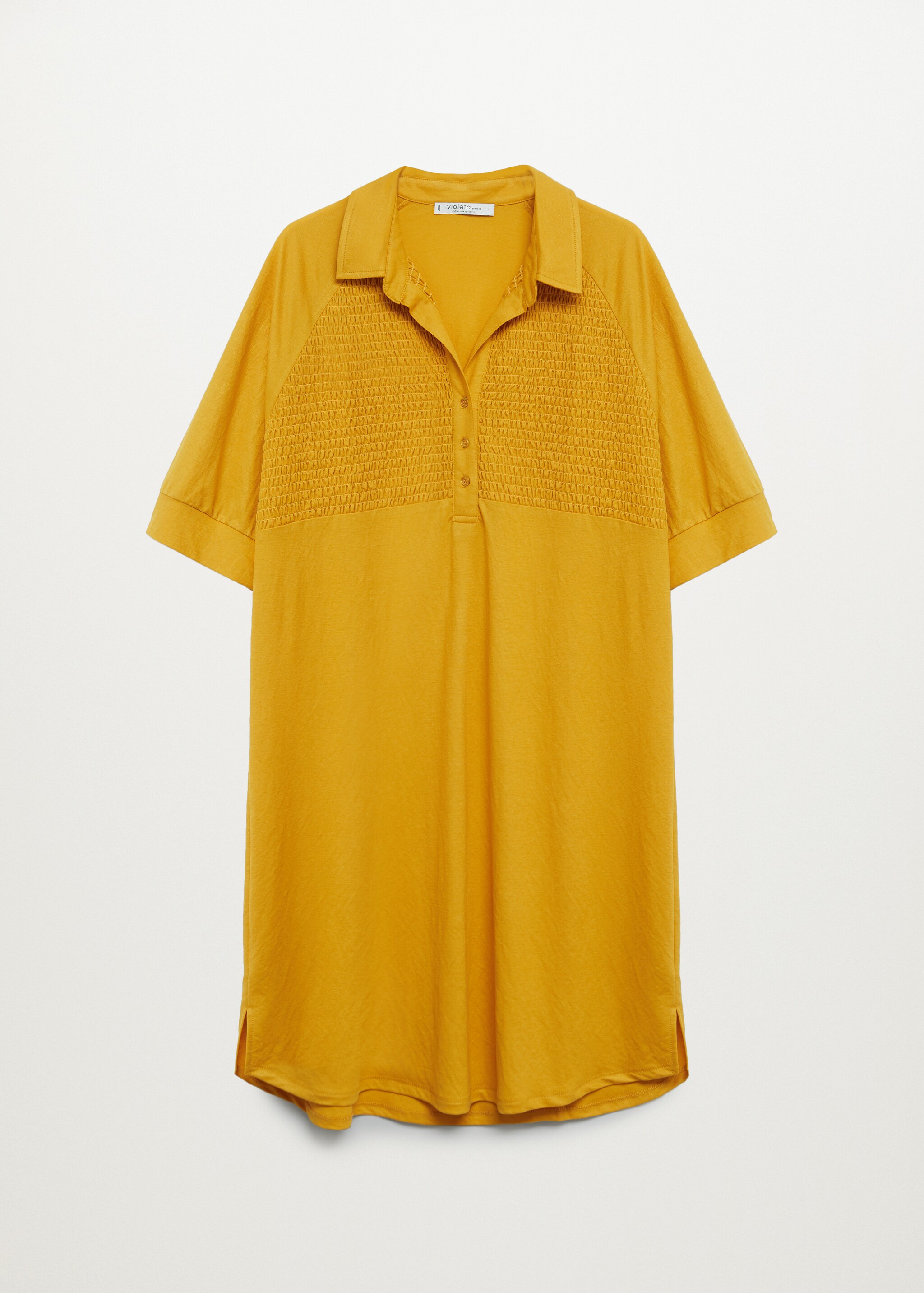 Ruched shirt collar dress - Article without model
