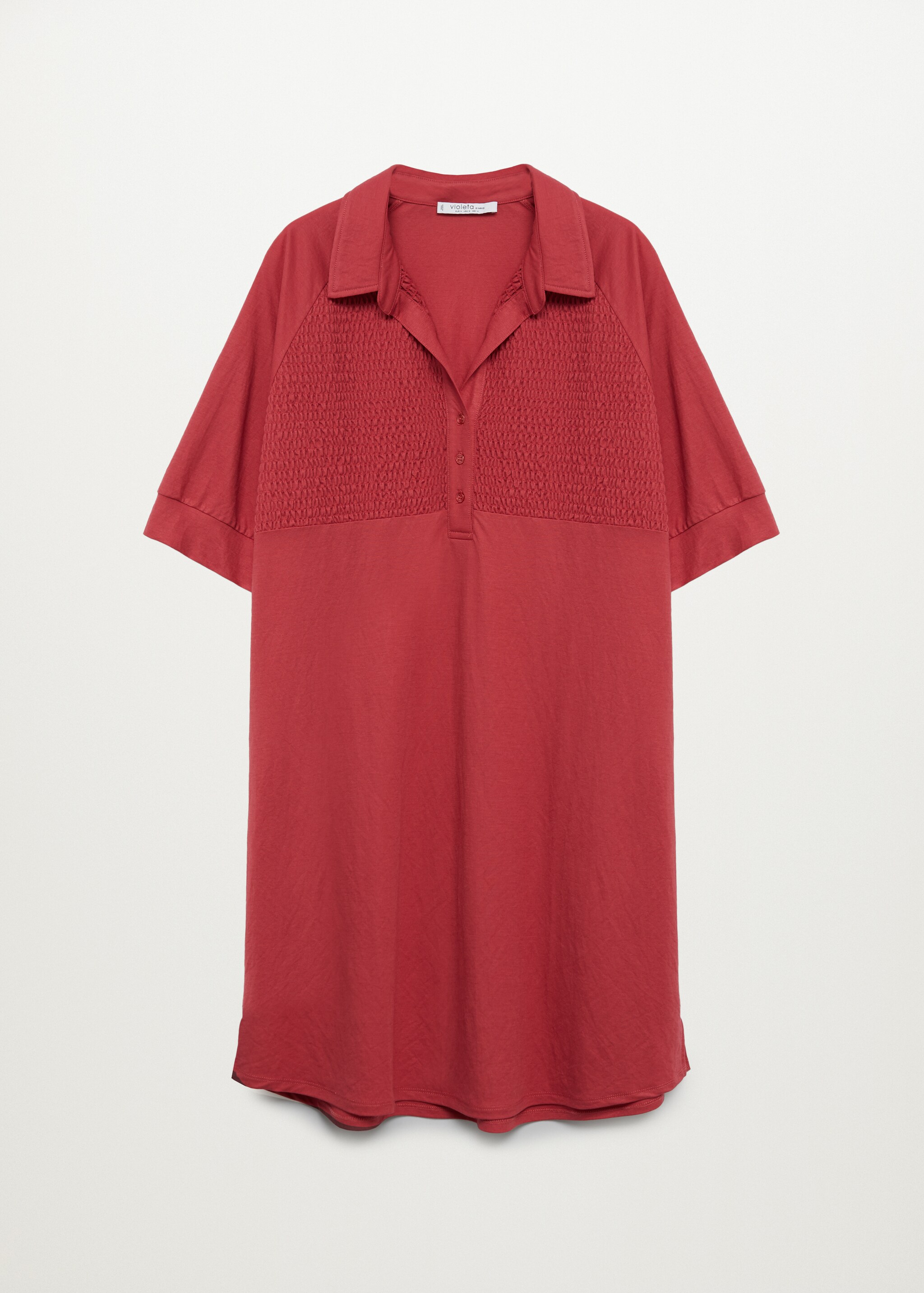 Ruched shirt collar dress - Article without model