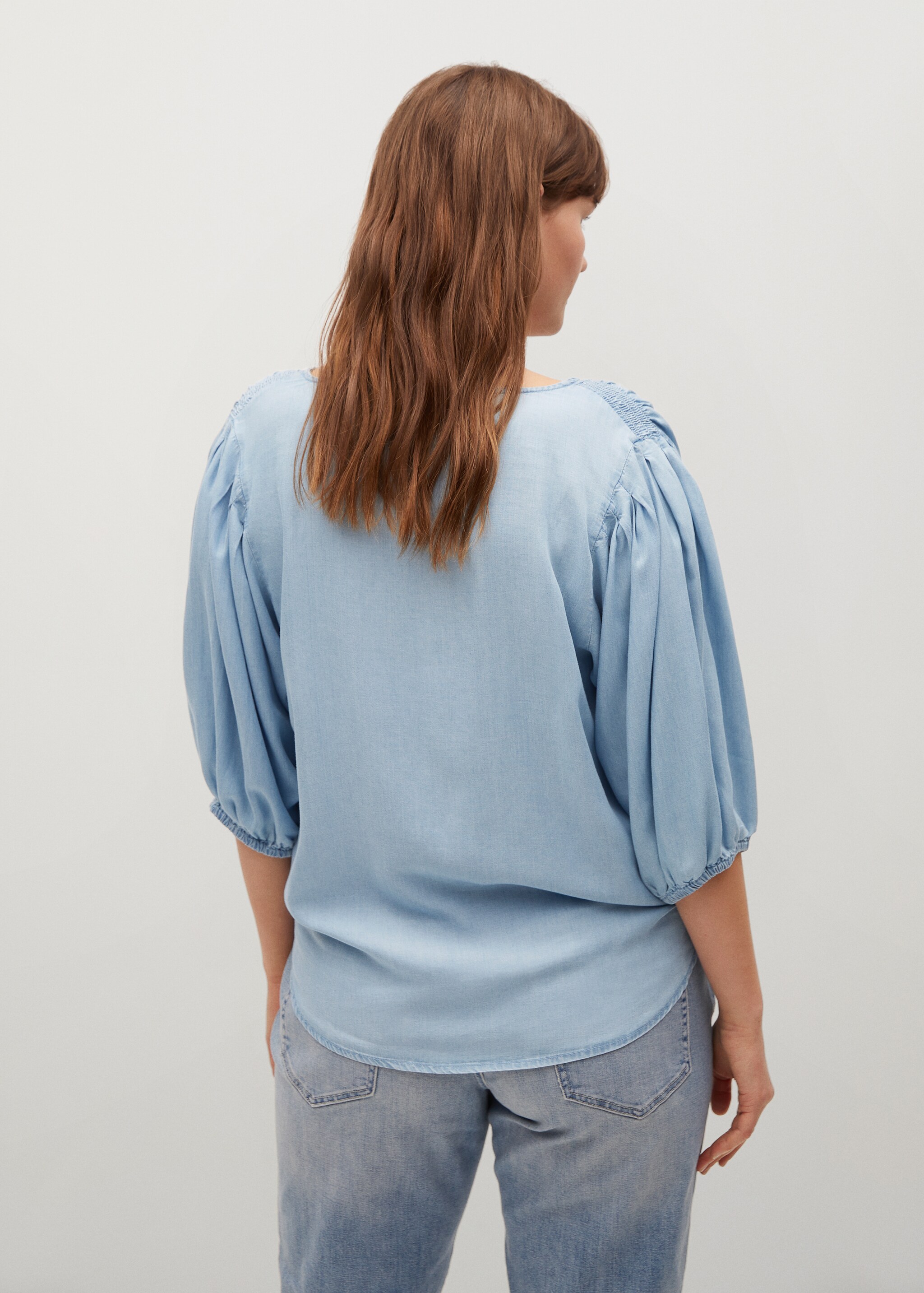 Blusa lyocell nudo - Reverso del artículo