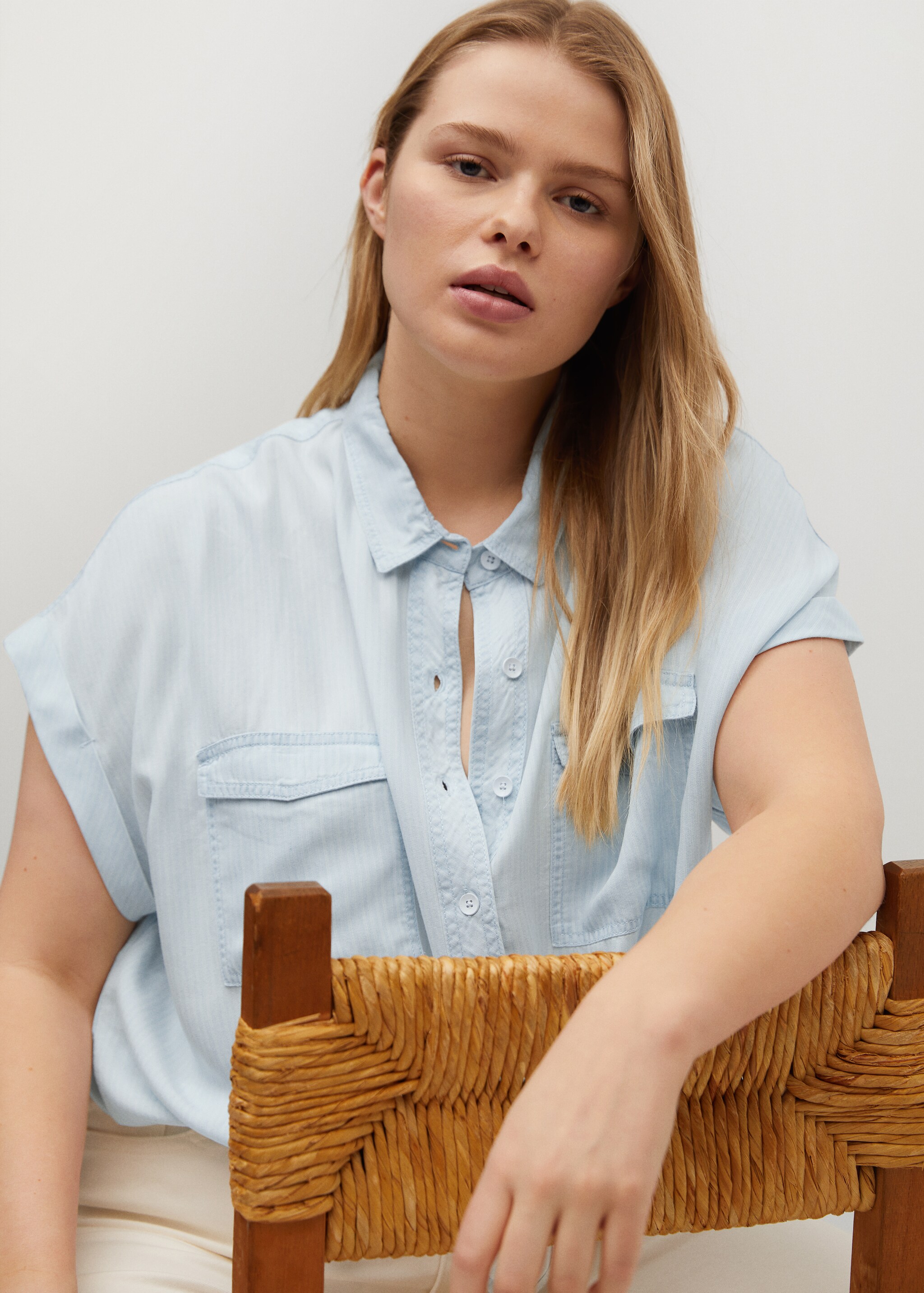 Camisa lyocell denim - Detalle del artículo 2