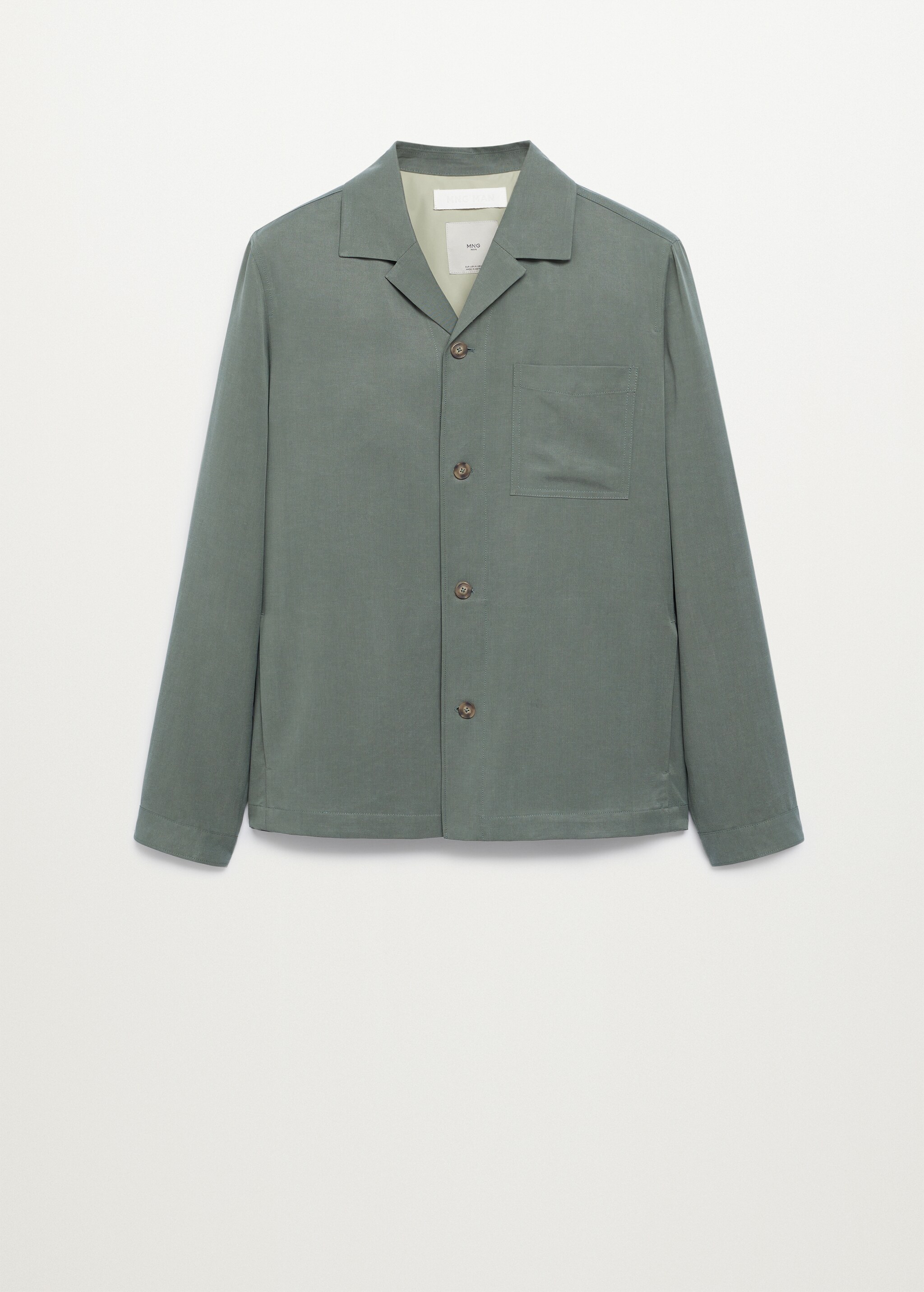 Sobrecamisa lyocell lino bolsillo - Artículo sin modelo