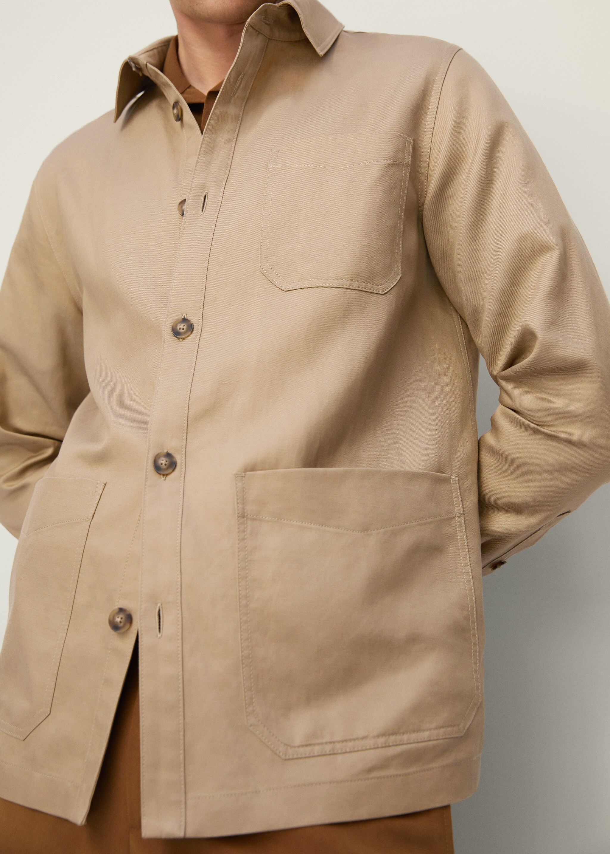 Sobrecamisa sarga lino - Detalle del artículo 3