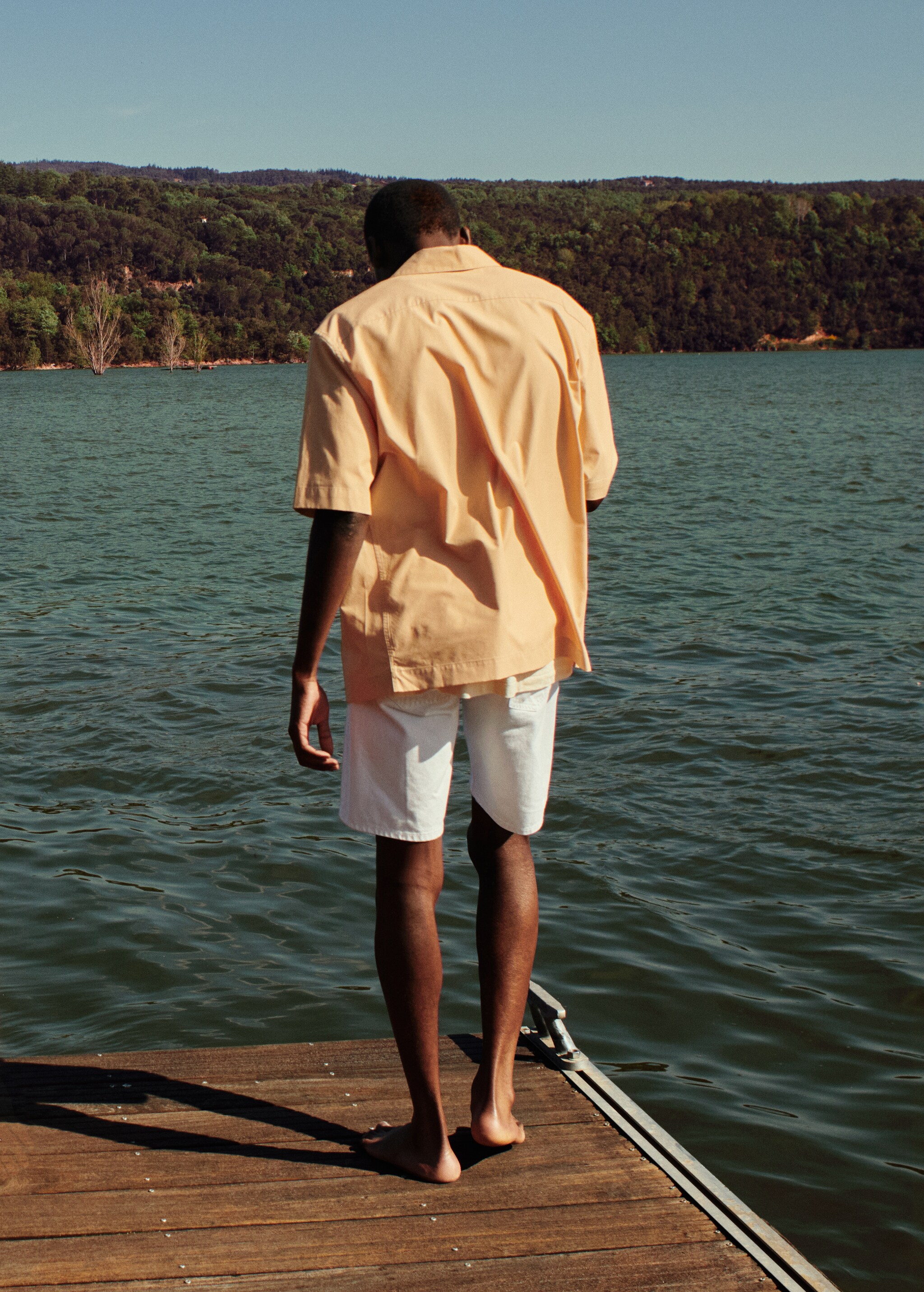 Bermuda relaxed denim blanco - Detalle del artículo 5