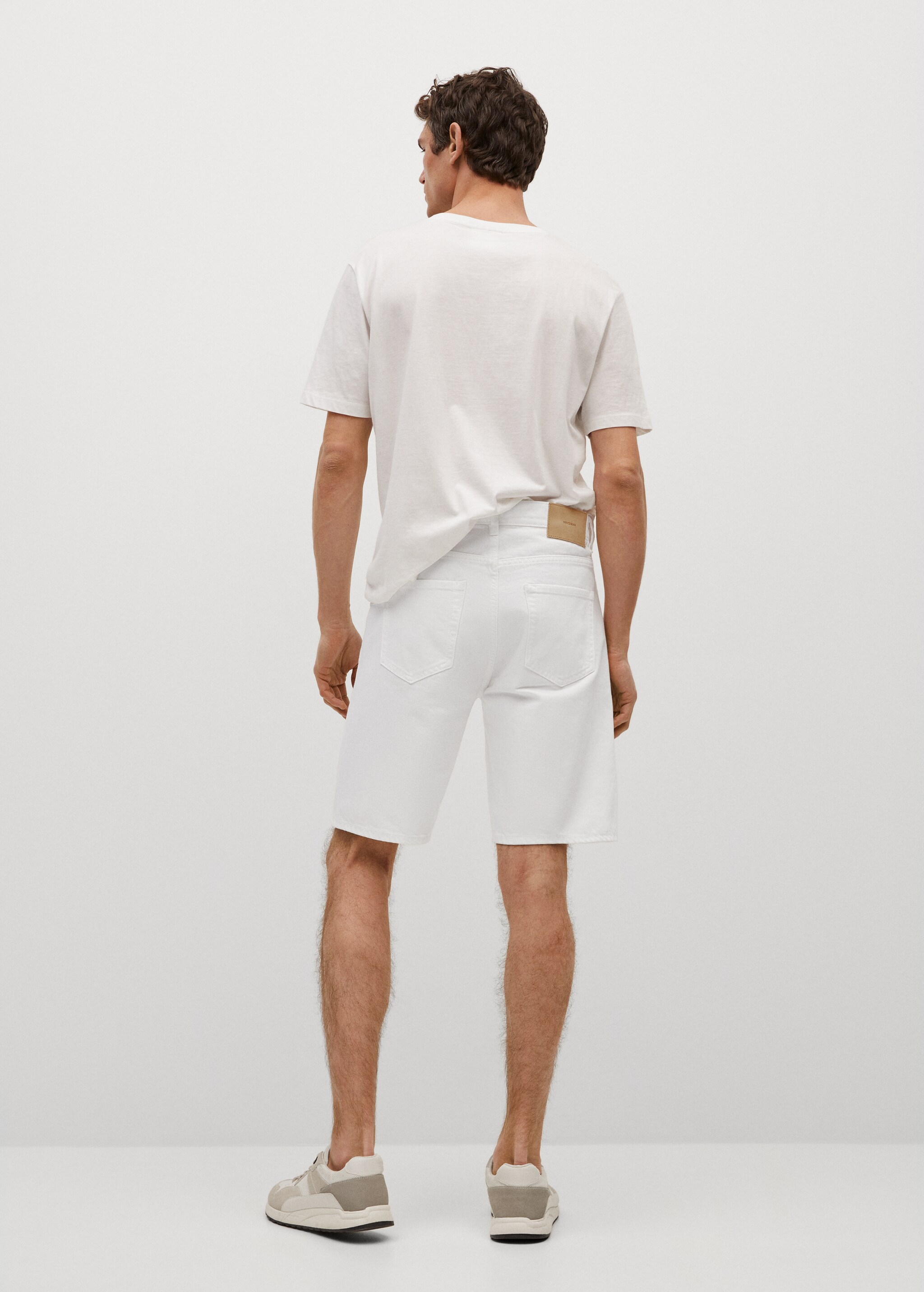 Bermuda relaxed denim blanco - Reverso del artículo