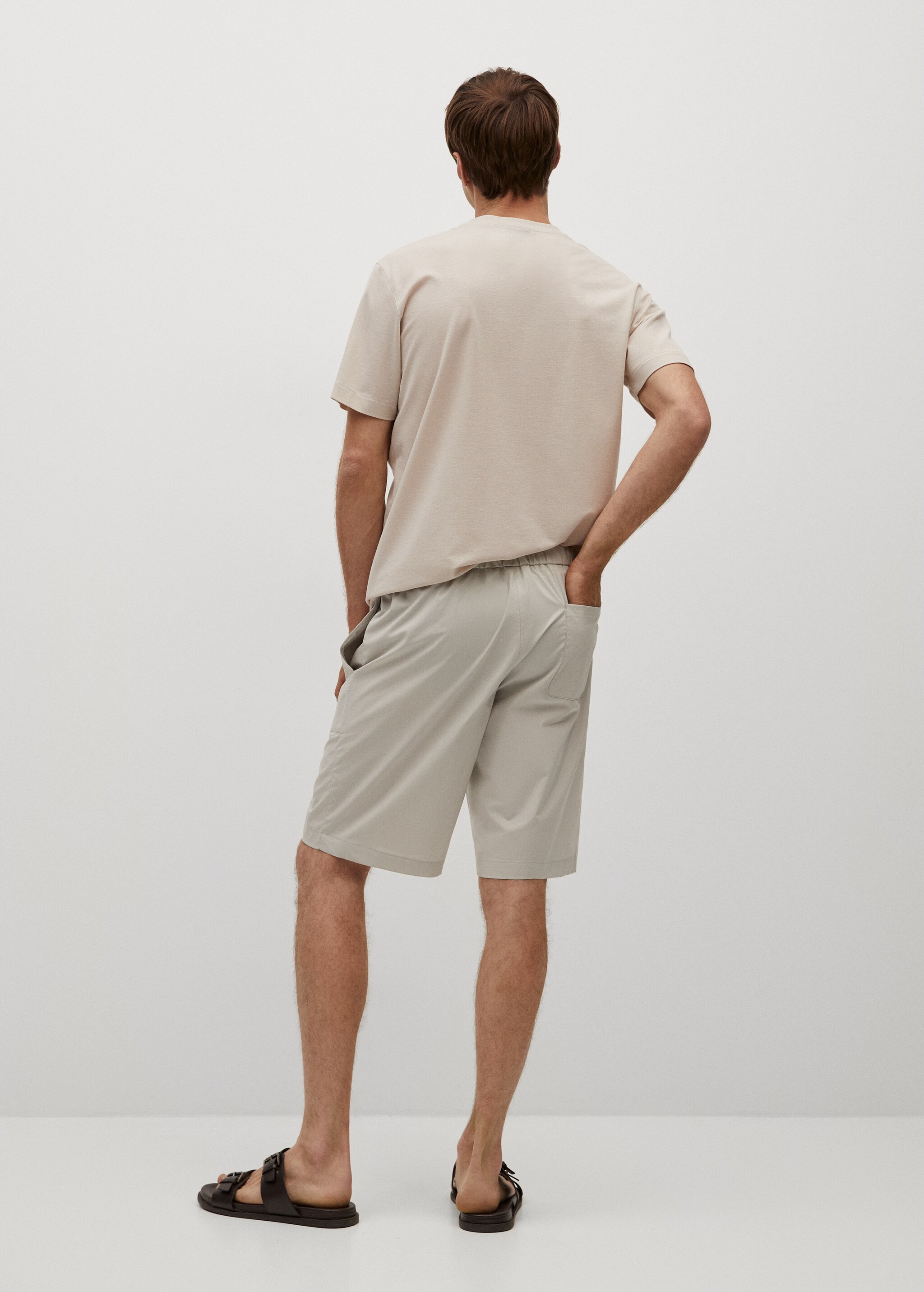 Premium fabric jogger shorts - Reverse of the article