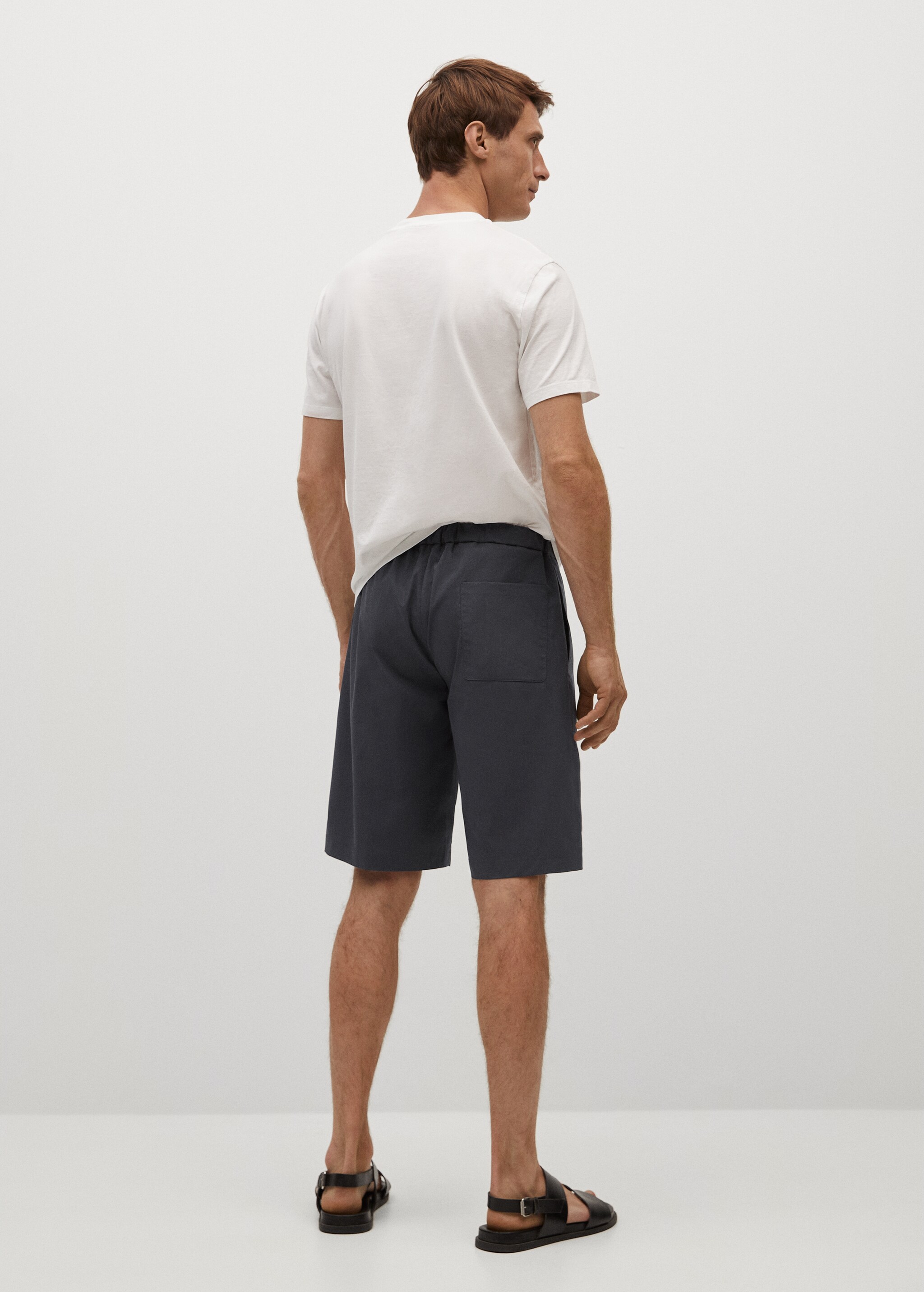 Premium fabric jogger shorts - Reverse of the article
