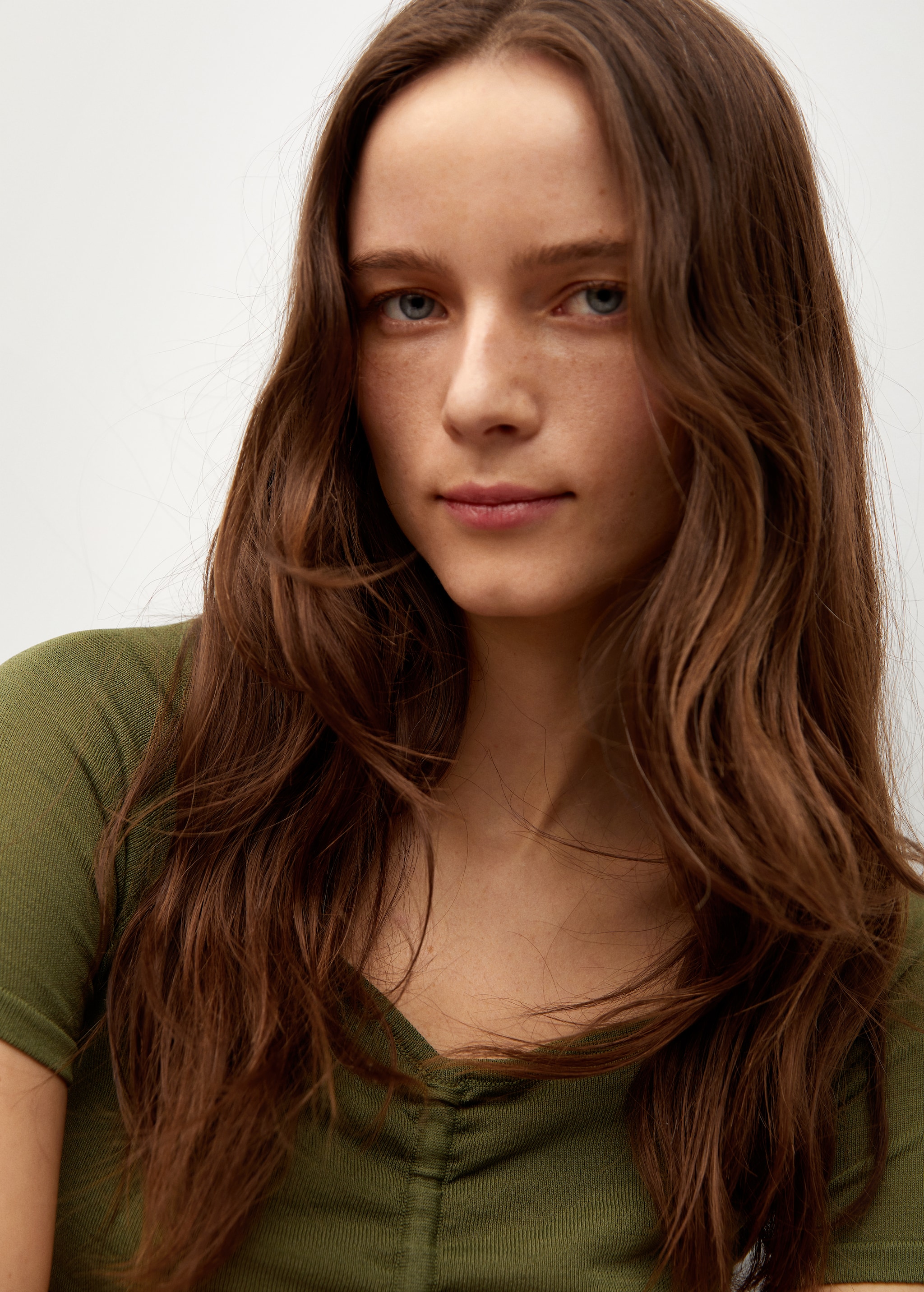 Draped crop top - Details of the article 1