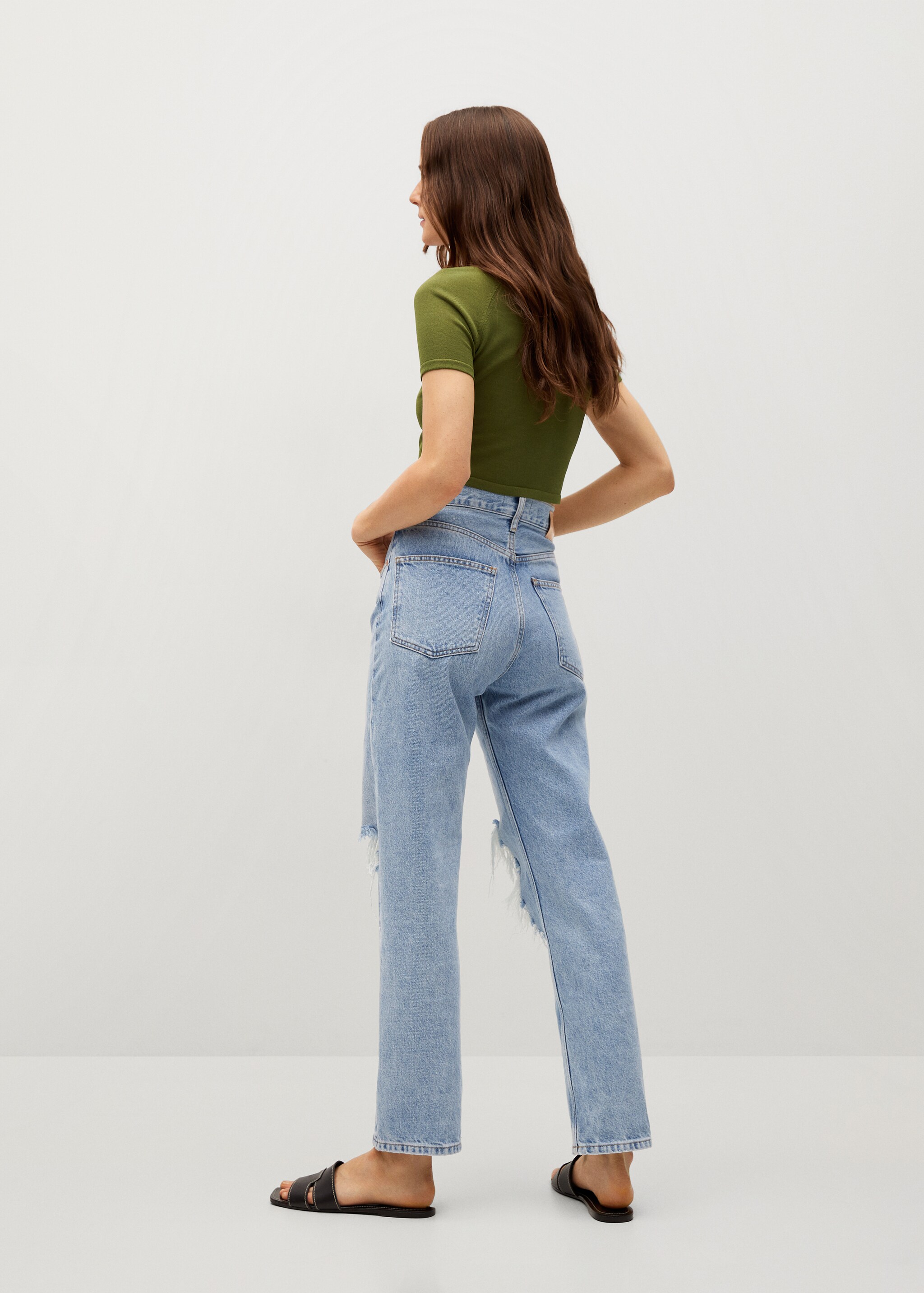 Draped crop top - Reverse of the article