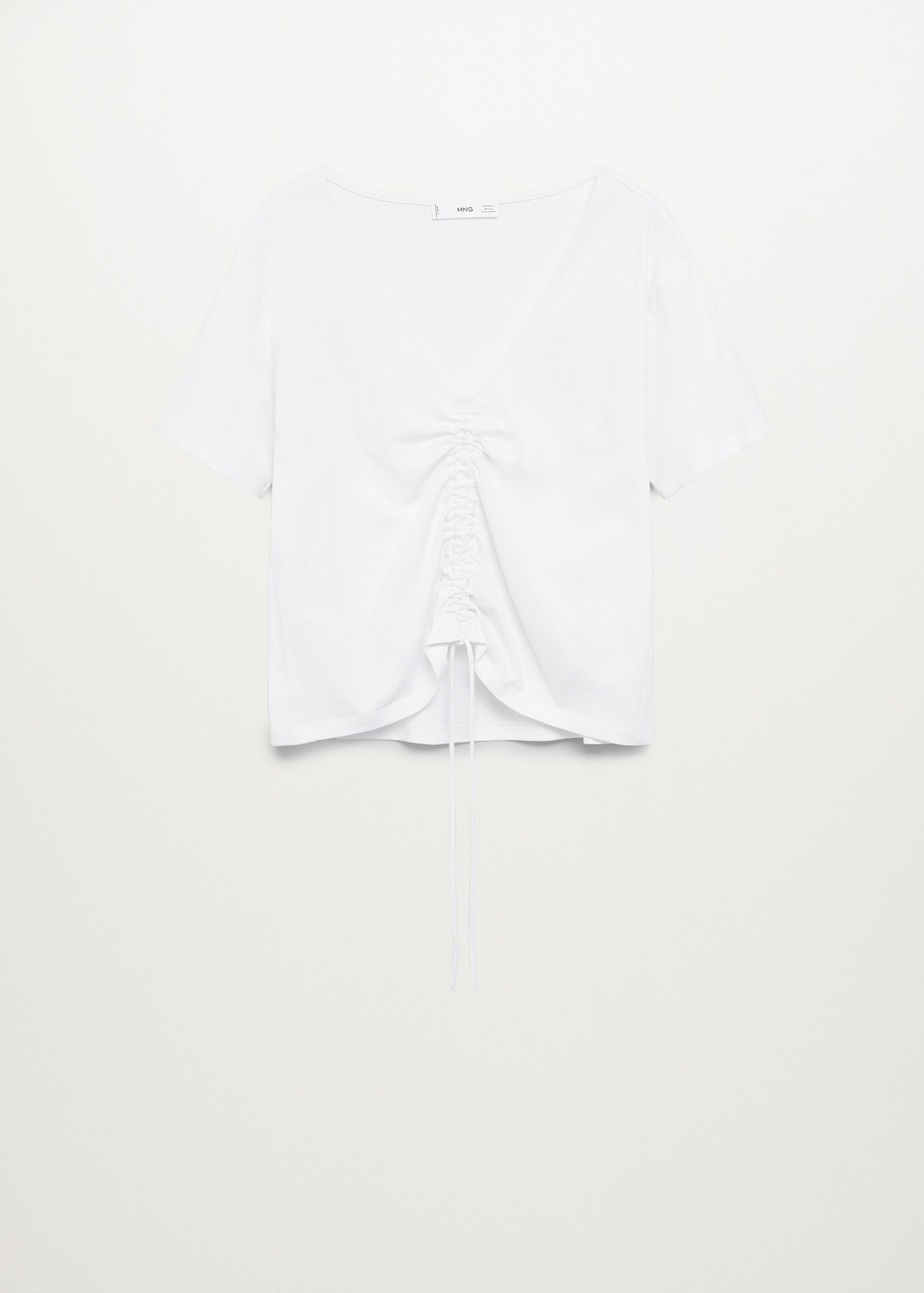 Camiseta crop fruncido - Artículo sin modelo