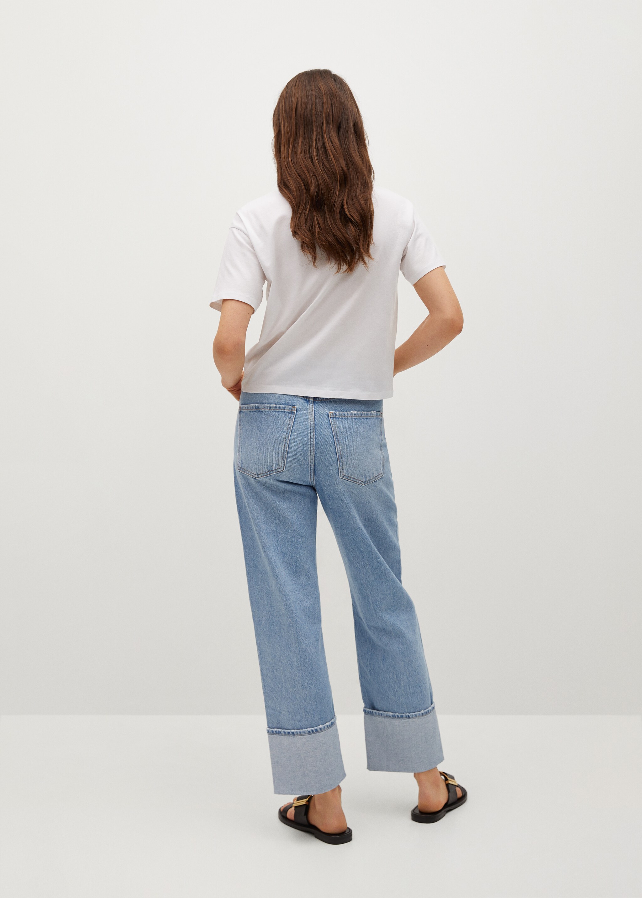 Camiseta crop fruncido - Reverso del artículo