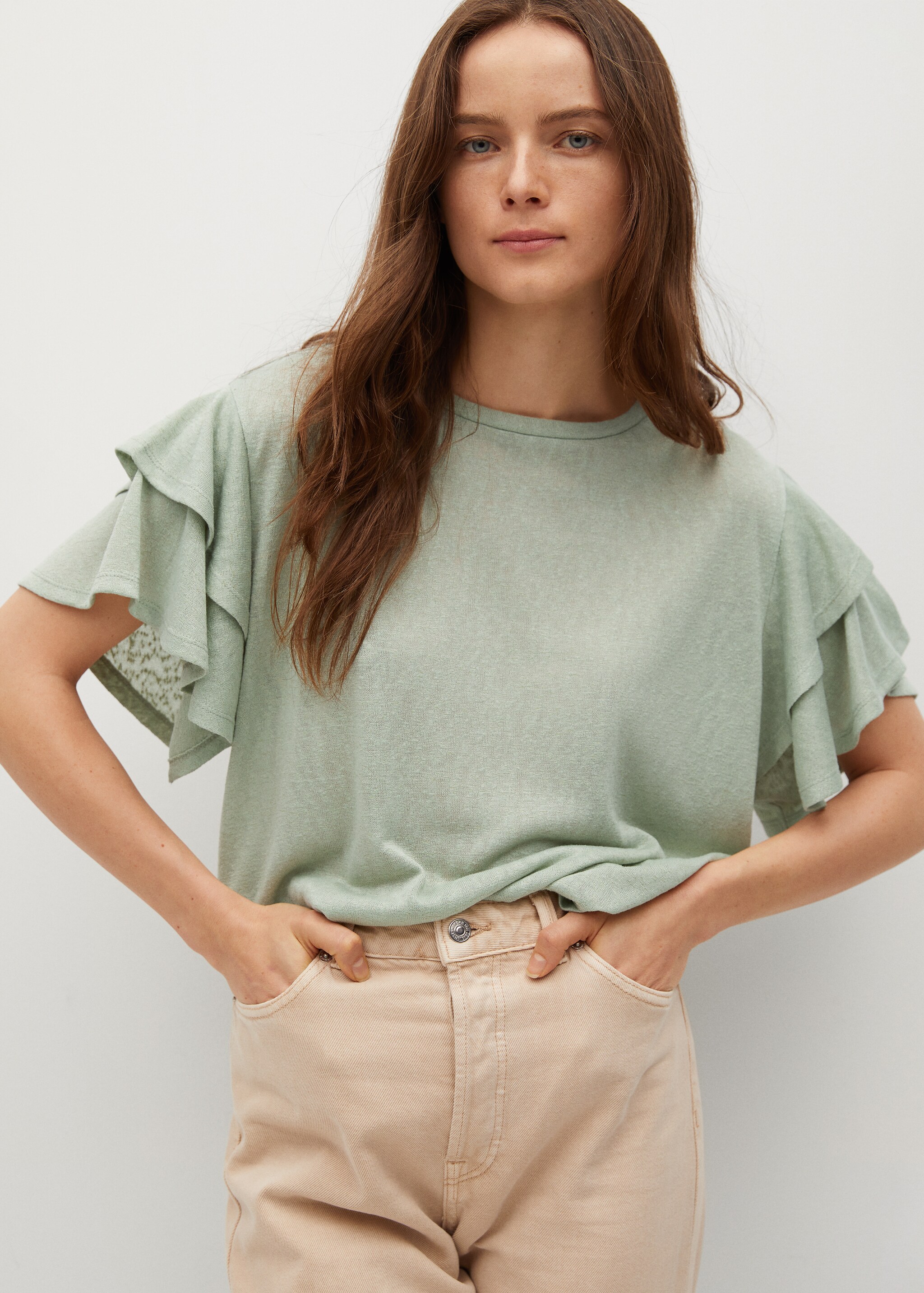 Shirt mit Fledermausärmeln - Mittlere Ansicht
