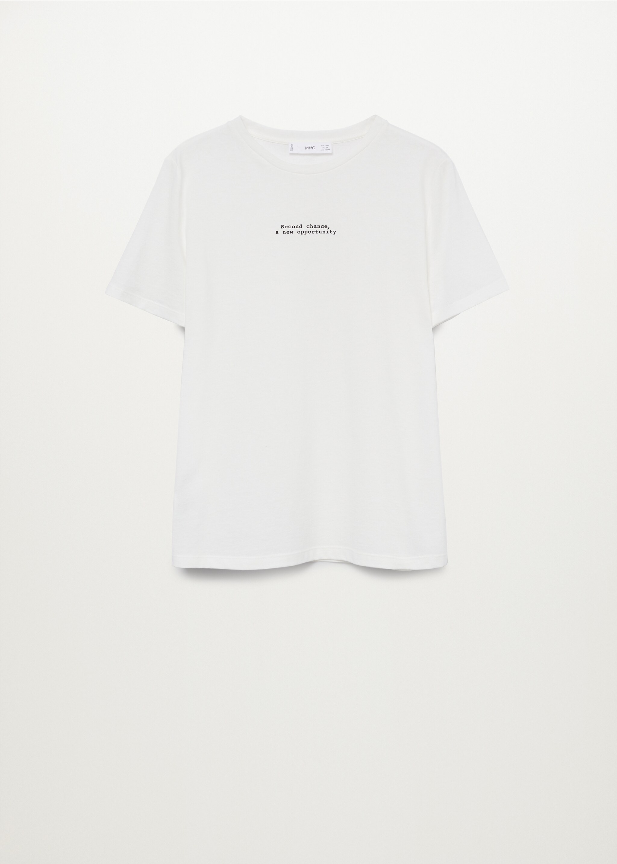 Recycled message fabric t-shirt - Article without model