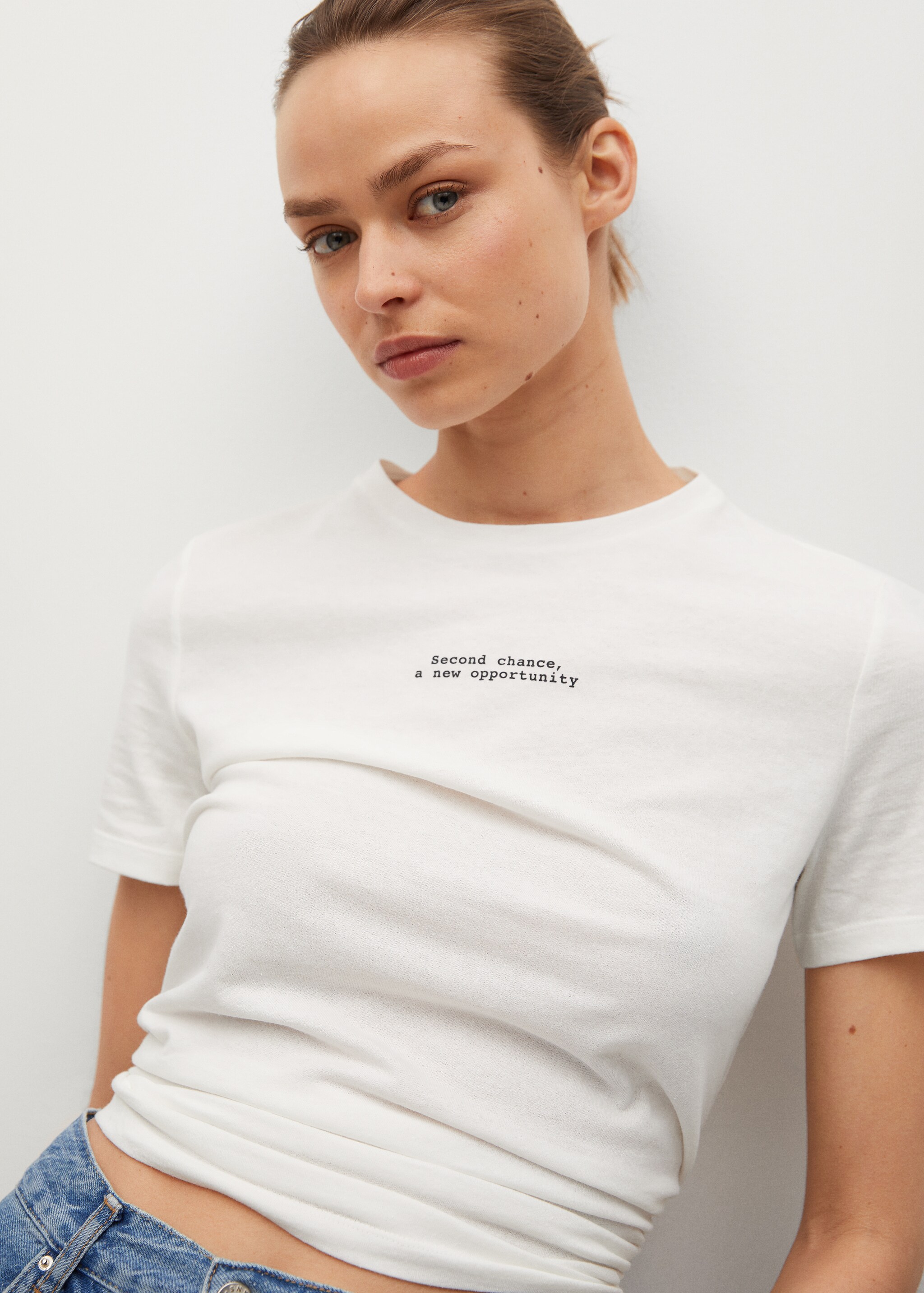 Recycled message fabric t-shirt - Details of the article 1