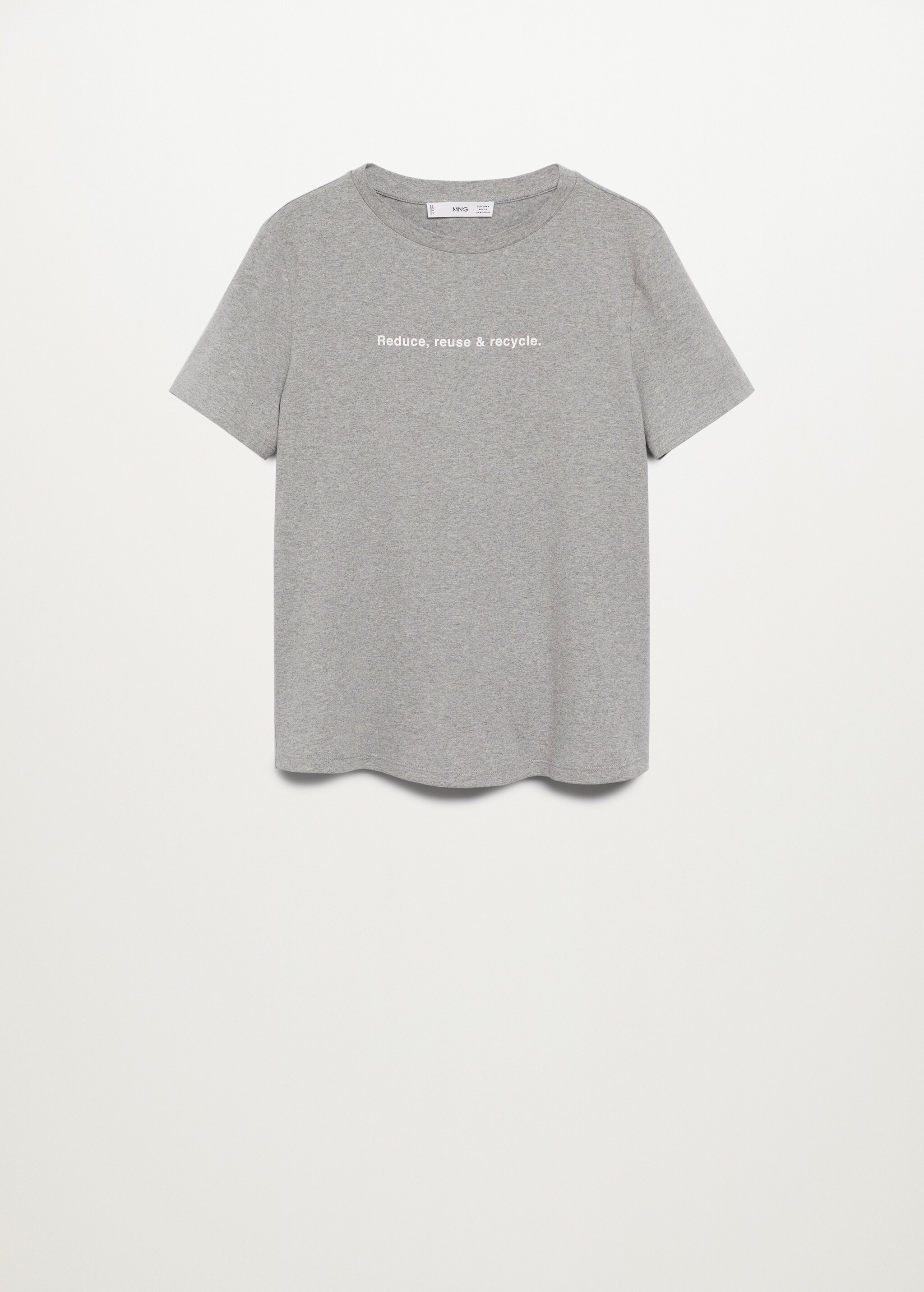 Recycled message fabric t-shirt - Article without model