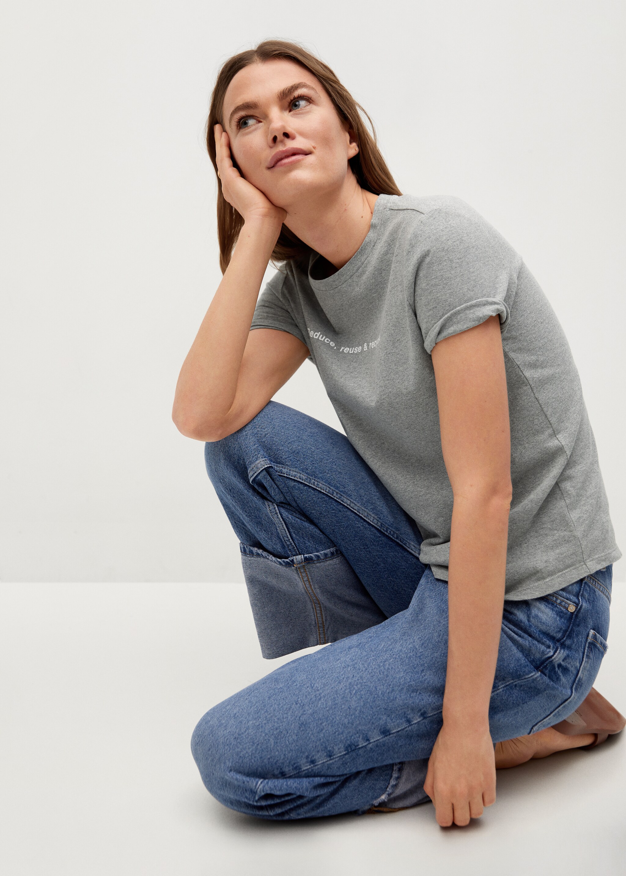Recycled message fabric t-shirt - Details of the article 3