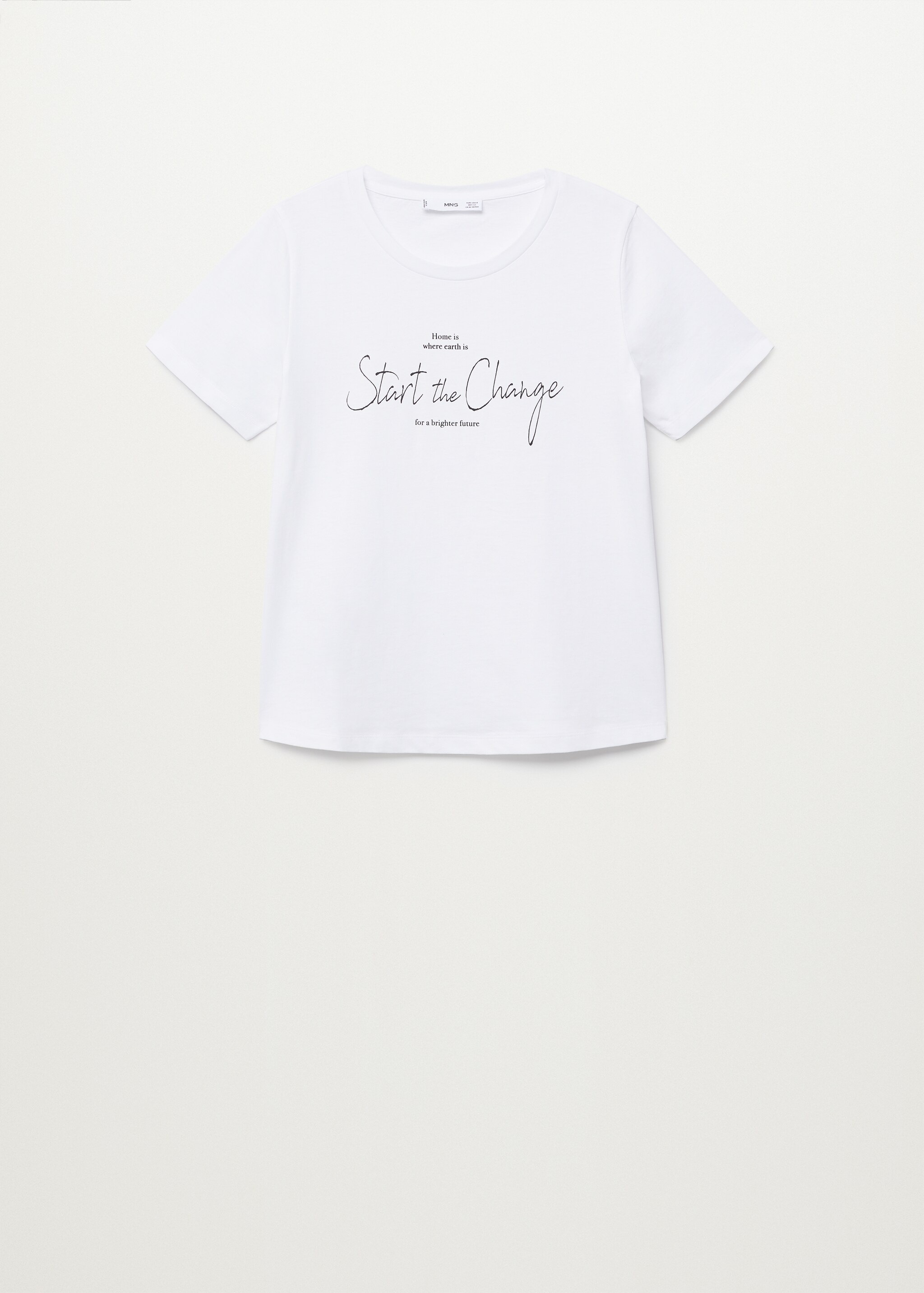 Organic printed cotton t-shirt - Article without model