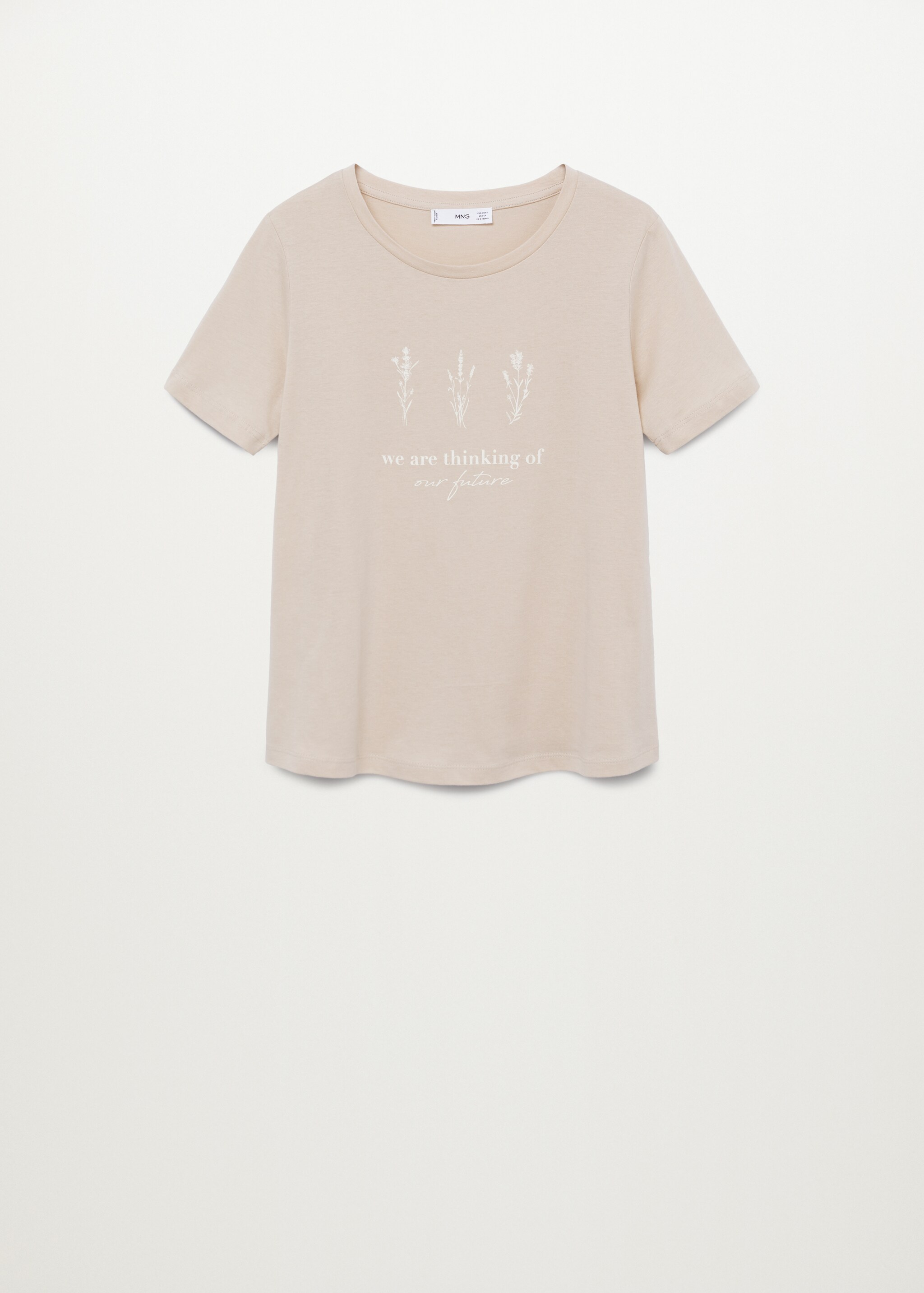 Organic printed cotton t-shirt - Article without model