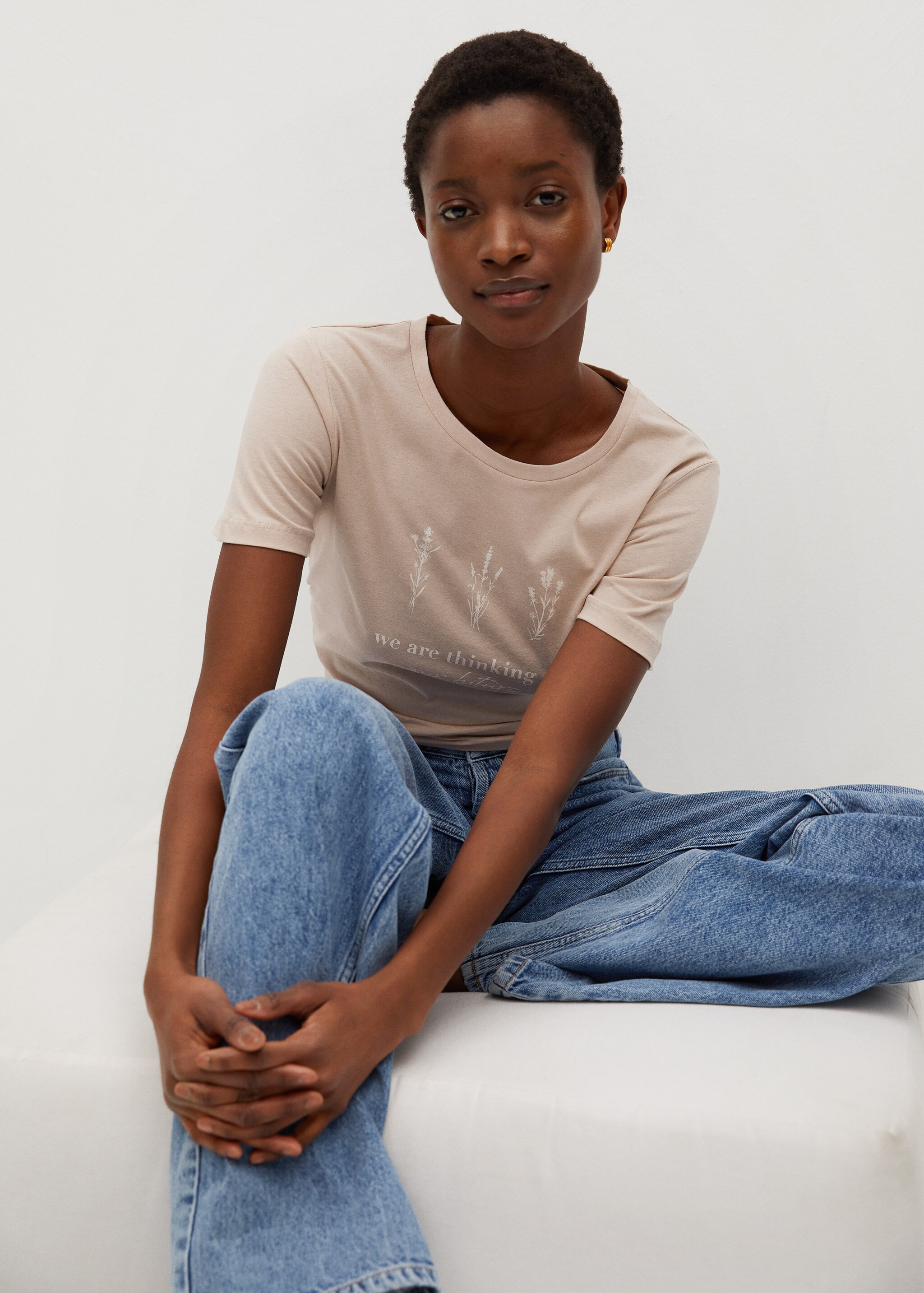 Organic printed cotton t-shirt - Details of the article 2