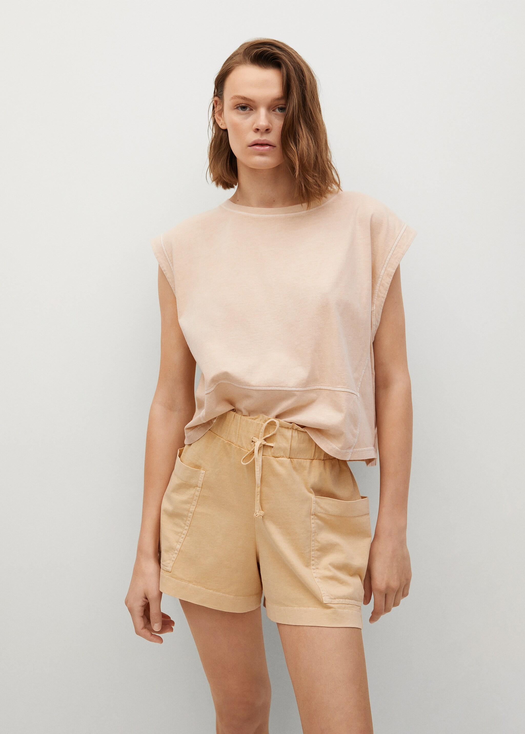 Mineral dye organic cotton T-shirt - Medium plane