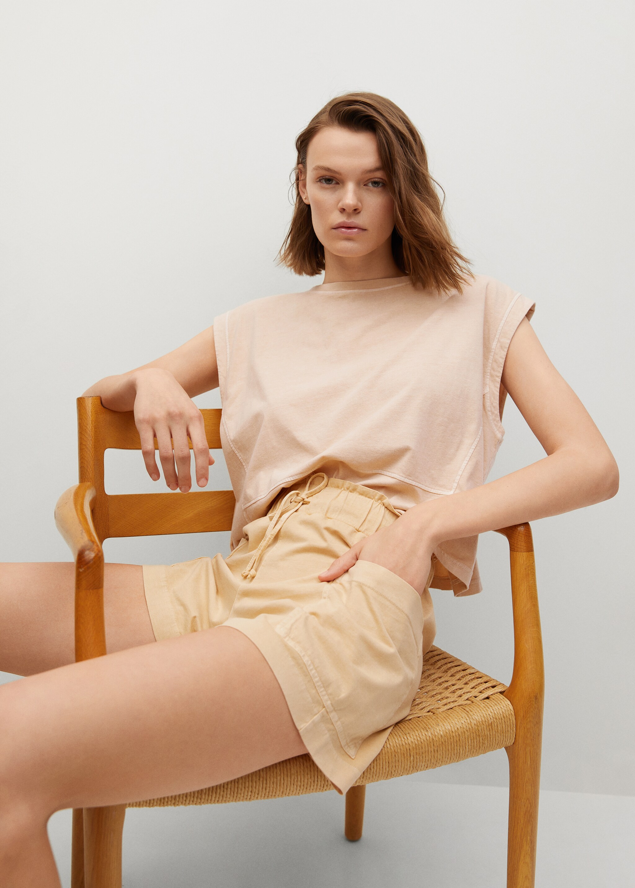 Mineral dye organic cotton T-shirt - Details of the article 2