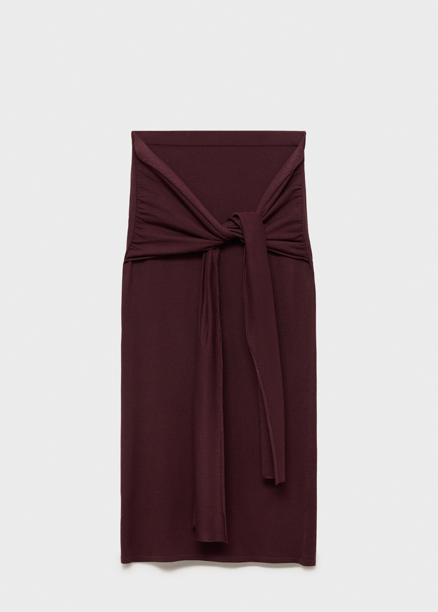 Knitted skirt with knot detail - Article without model