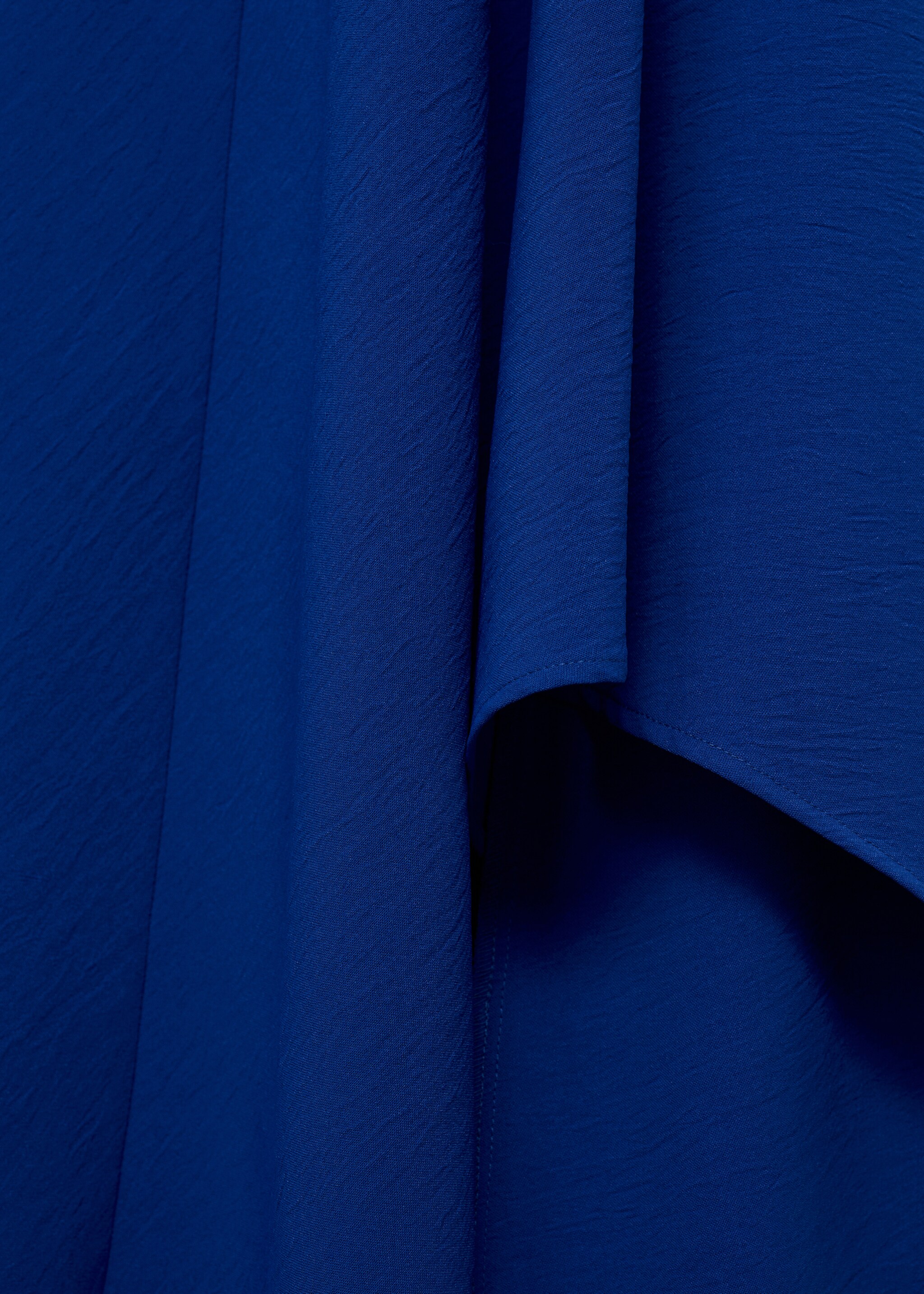 Asymmetrical buckle strap dress - Details of the article 0, Blue. Ref: 87017194-00.