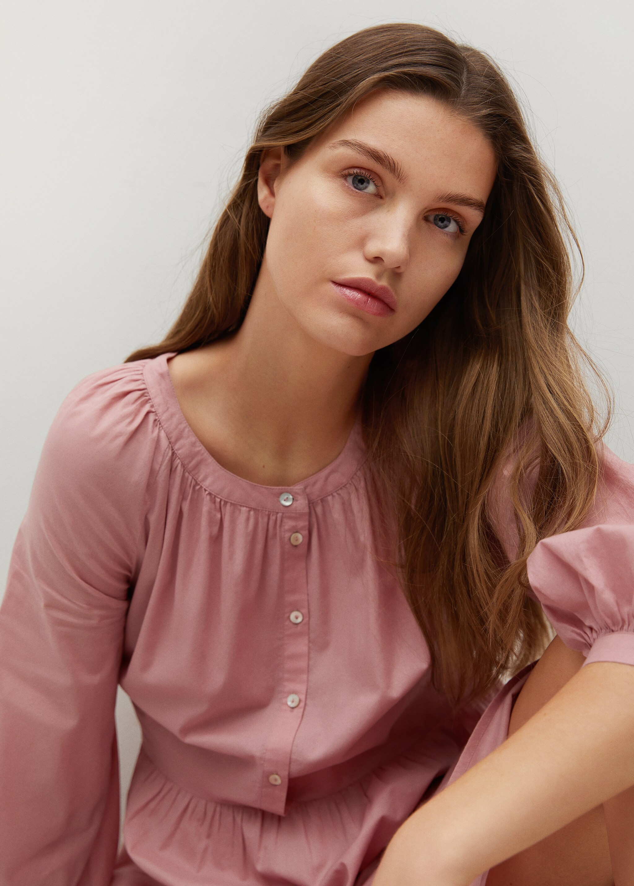 Frill cotton dress - Details of the article 2