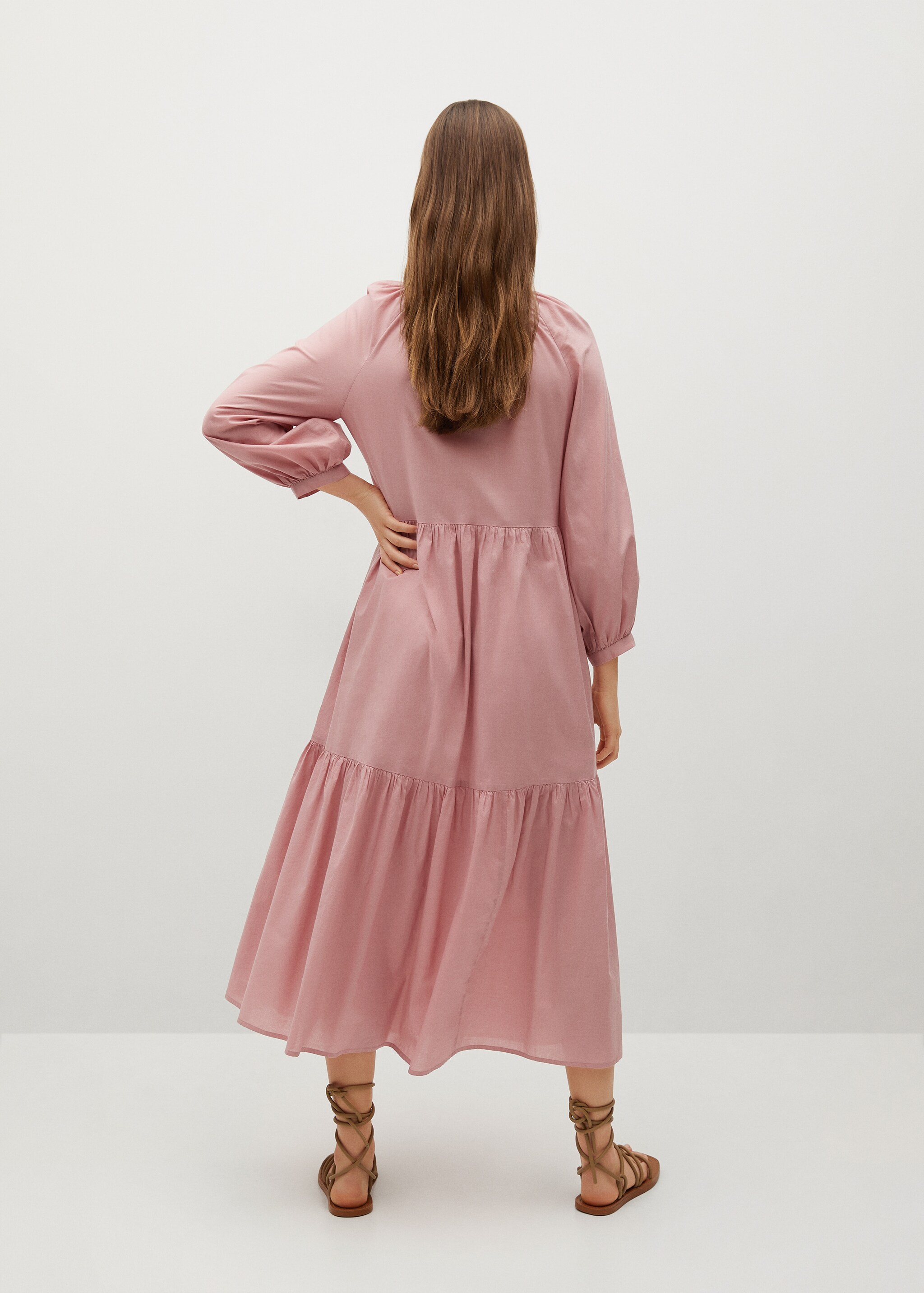 Frill cotton dress - Reverse of the article