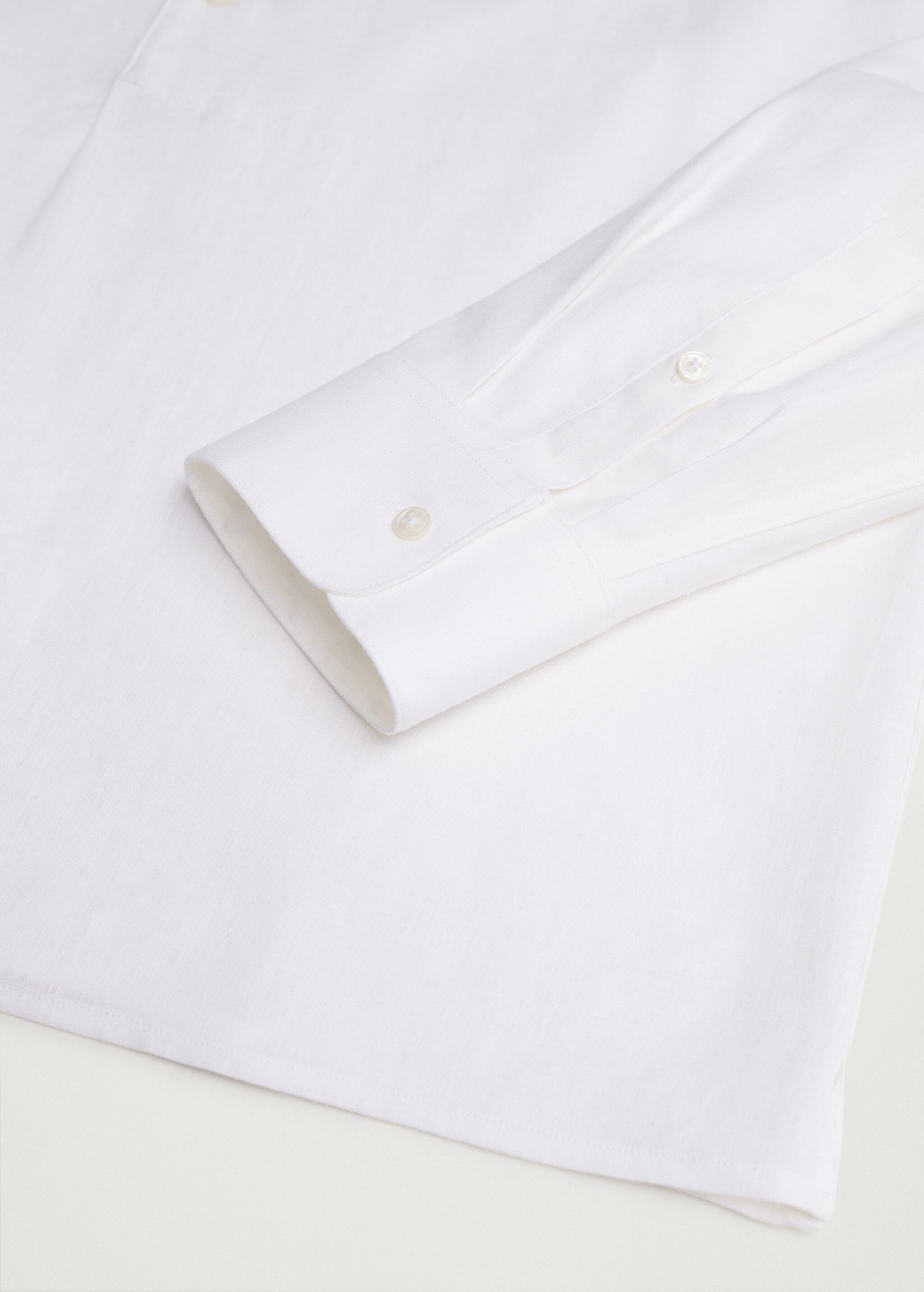 Lněná košile regular fit se stojáčkem - Detail zboží 7