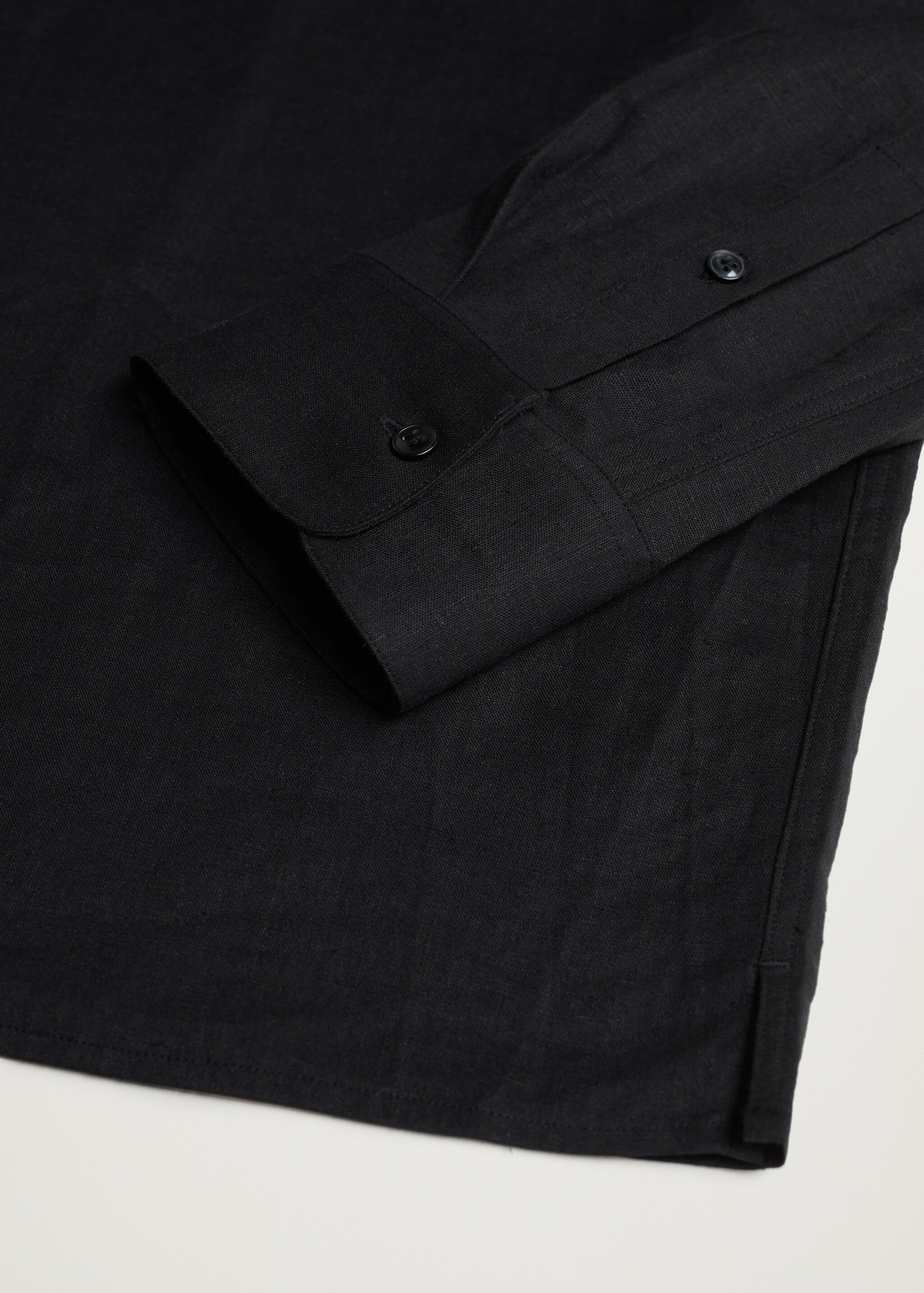 Lněná košile regular fit se stojáčkem - Detail zboží 8