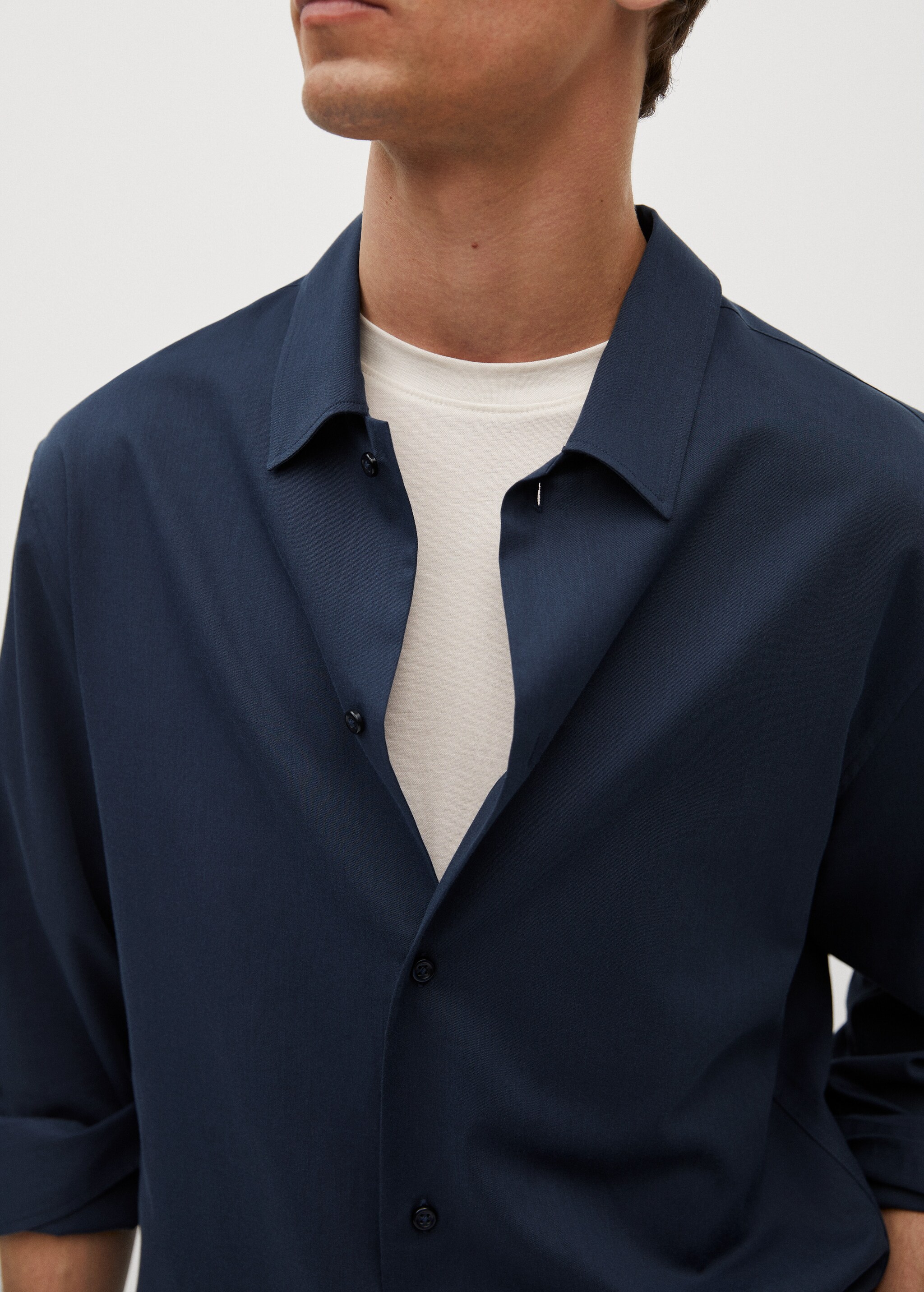 Camisa regular fit algodón lyocell - Detalle del artículo 1