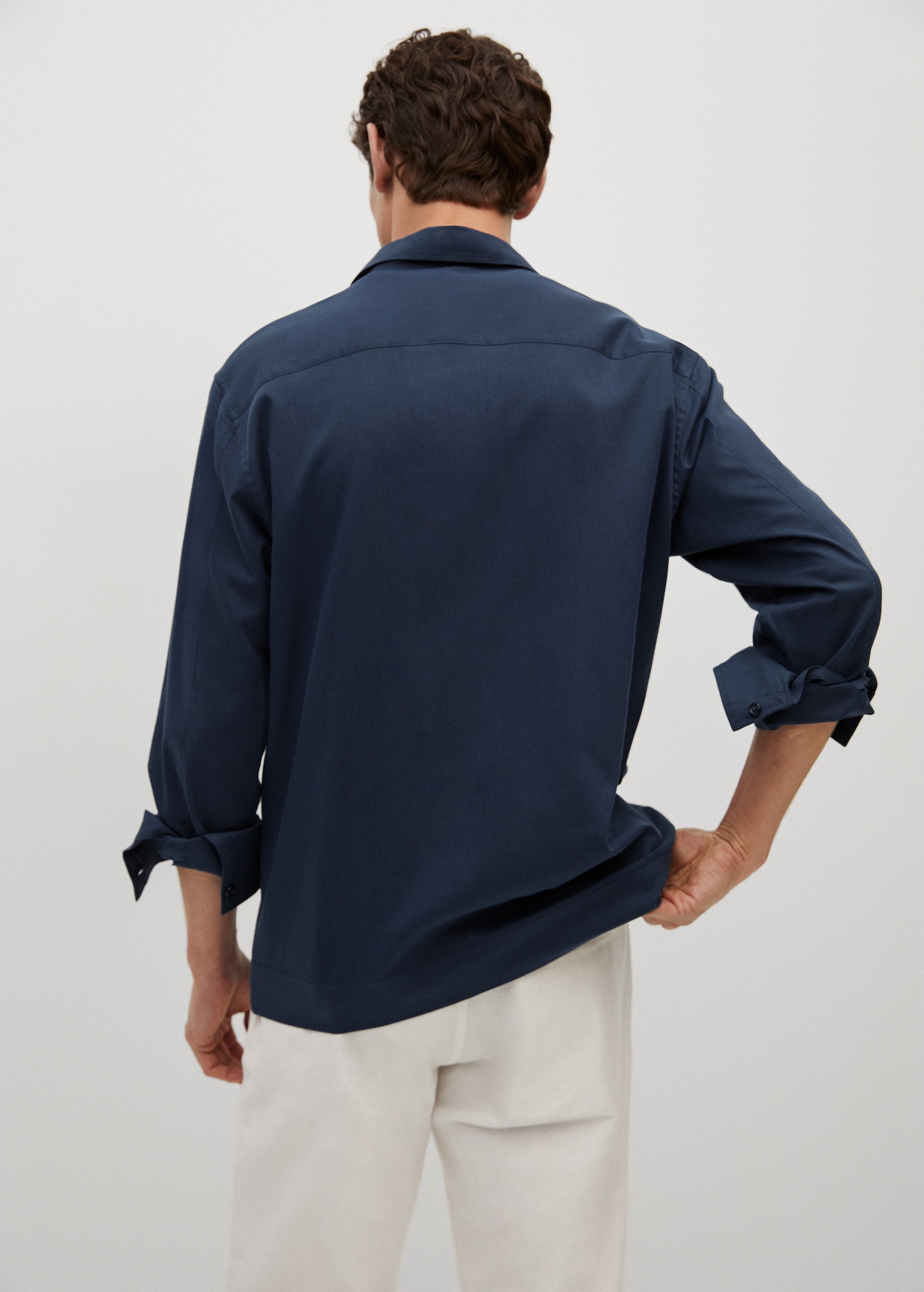 Camisa regular fit algodón lyocell - Detalle del artículo 4