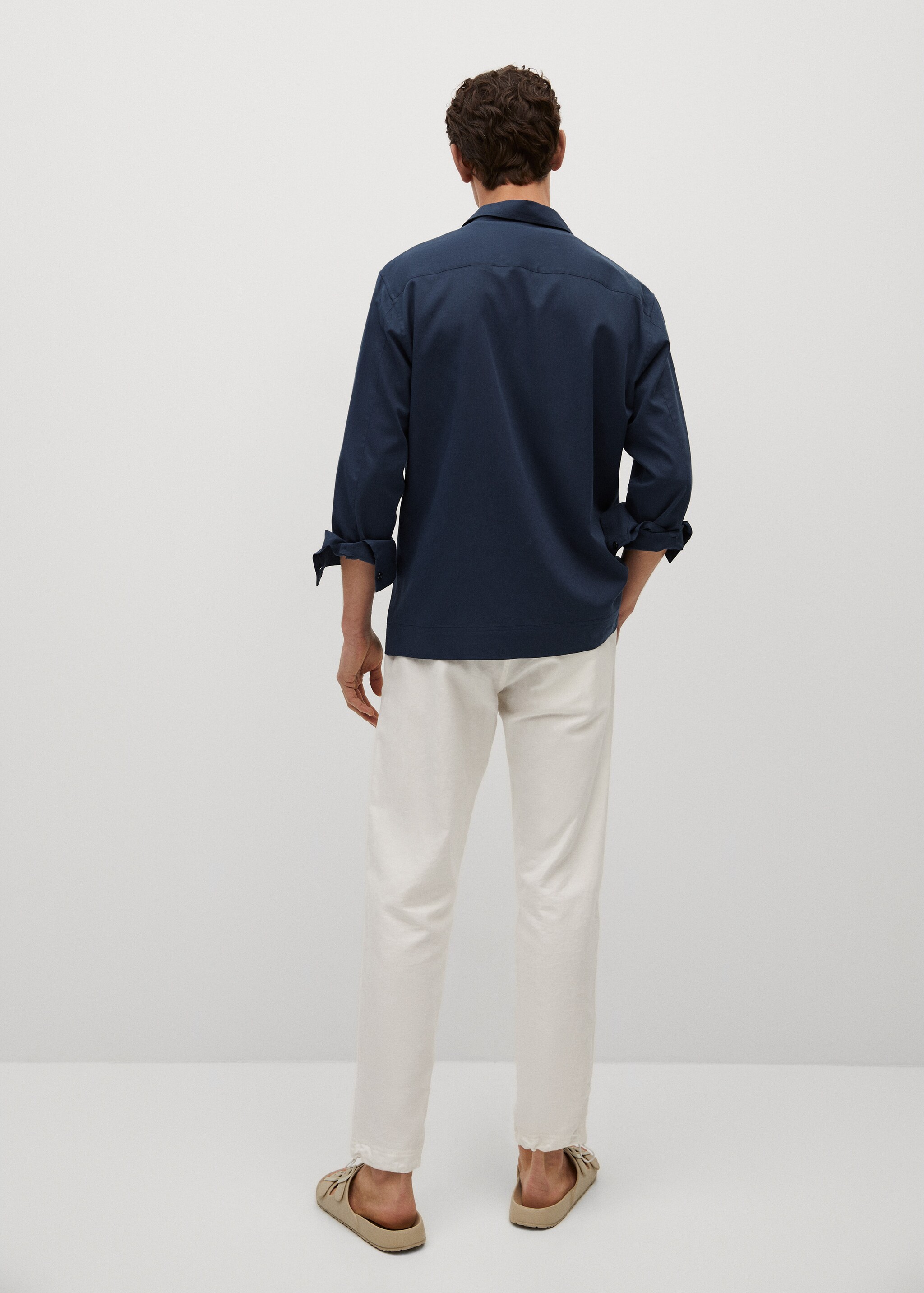 Camisa regular fit algodón lyocell - Reverso del artículo