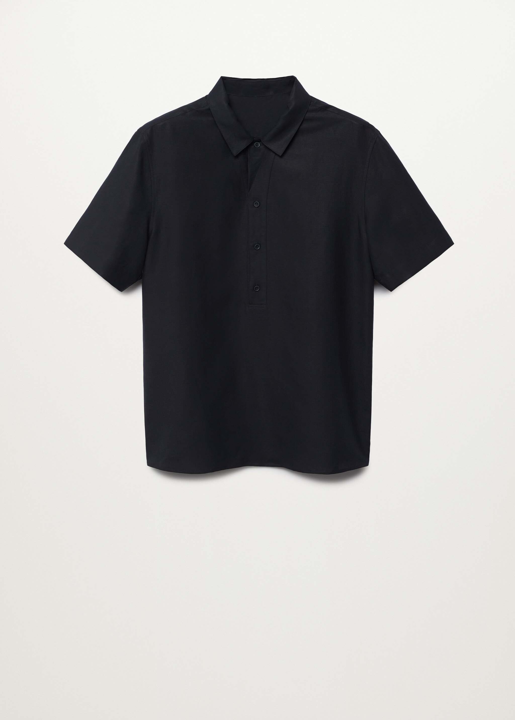 Camisa regular fit lino manga corta - Artículo sin modelo