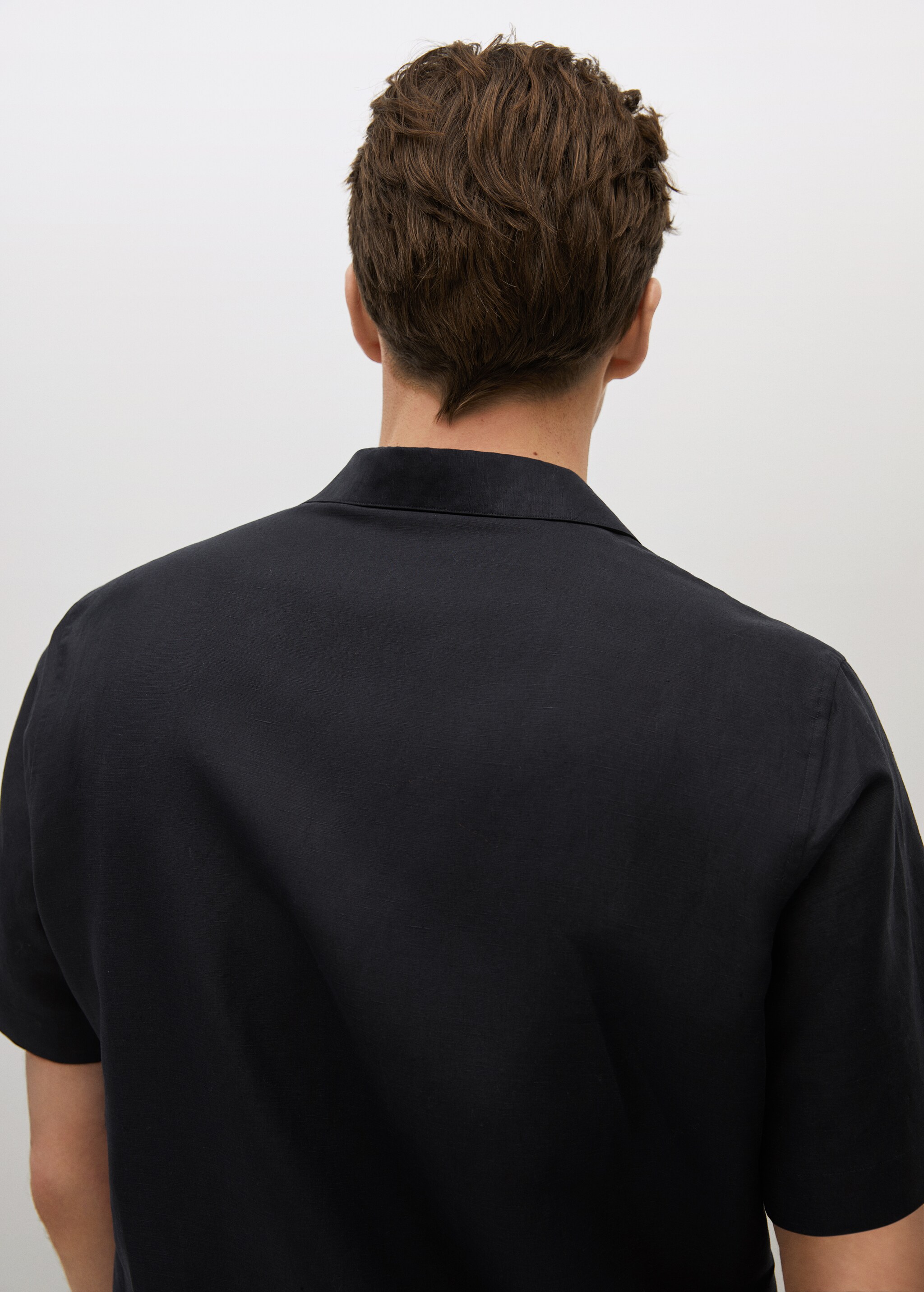 Camisa regular fit lino manga corta - Detalle del artículo 3