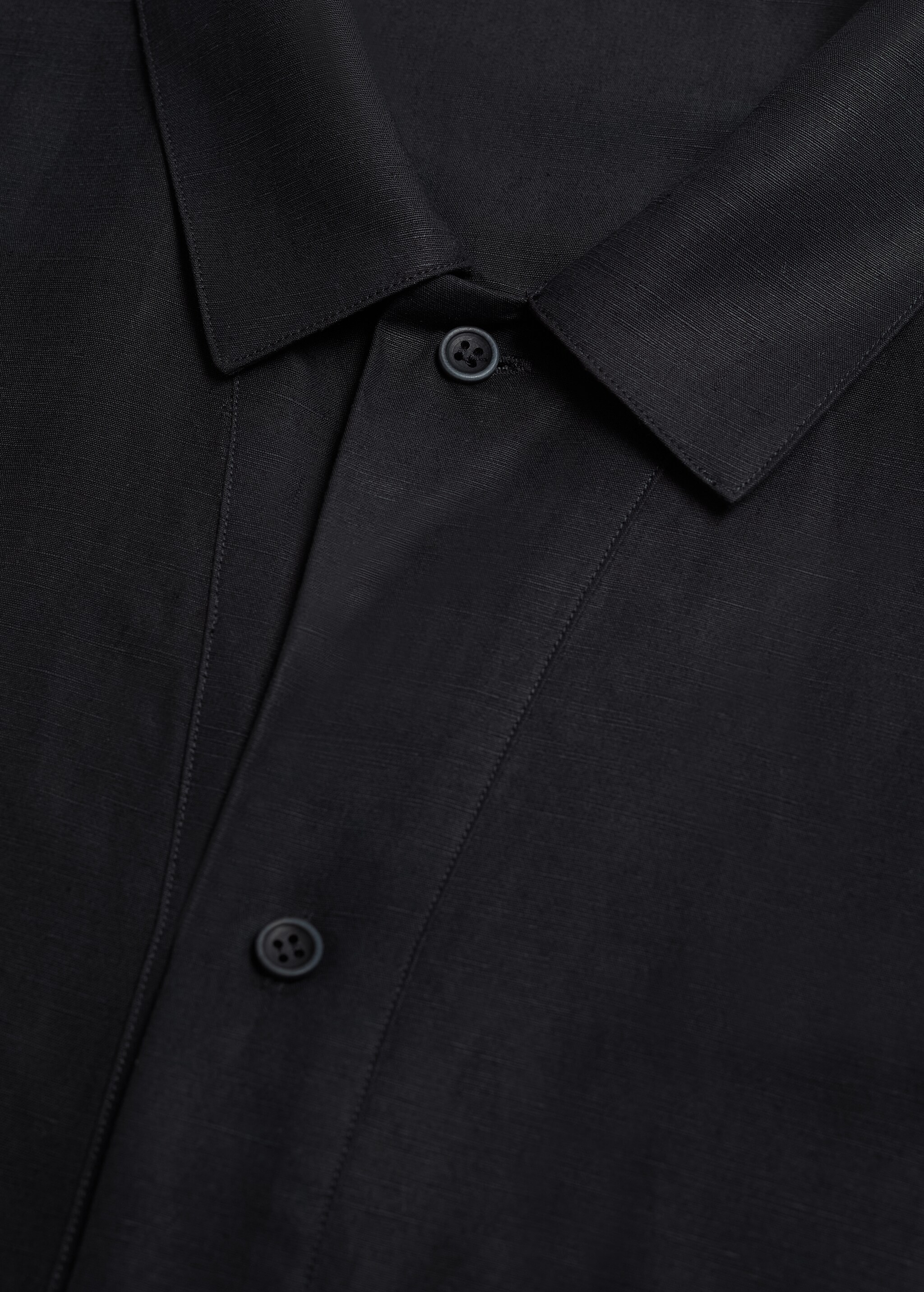 Camisa regular fit lino manga corta - Detalle del artículo 7