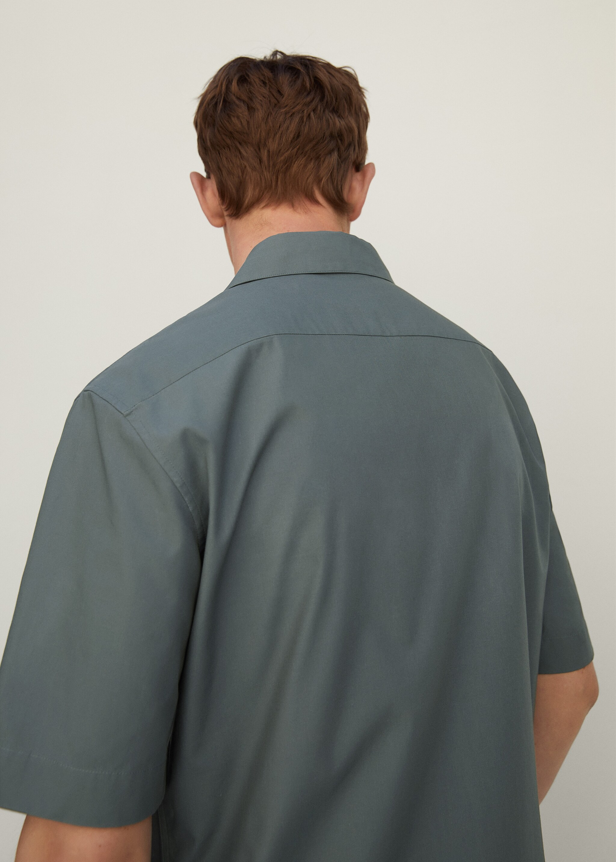 Cotton lyocell shirt with pockets - Details of the article 3