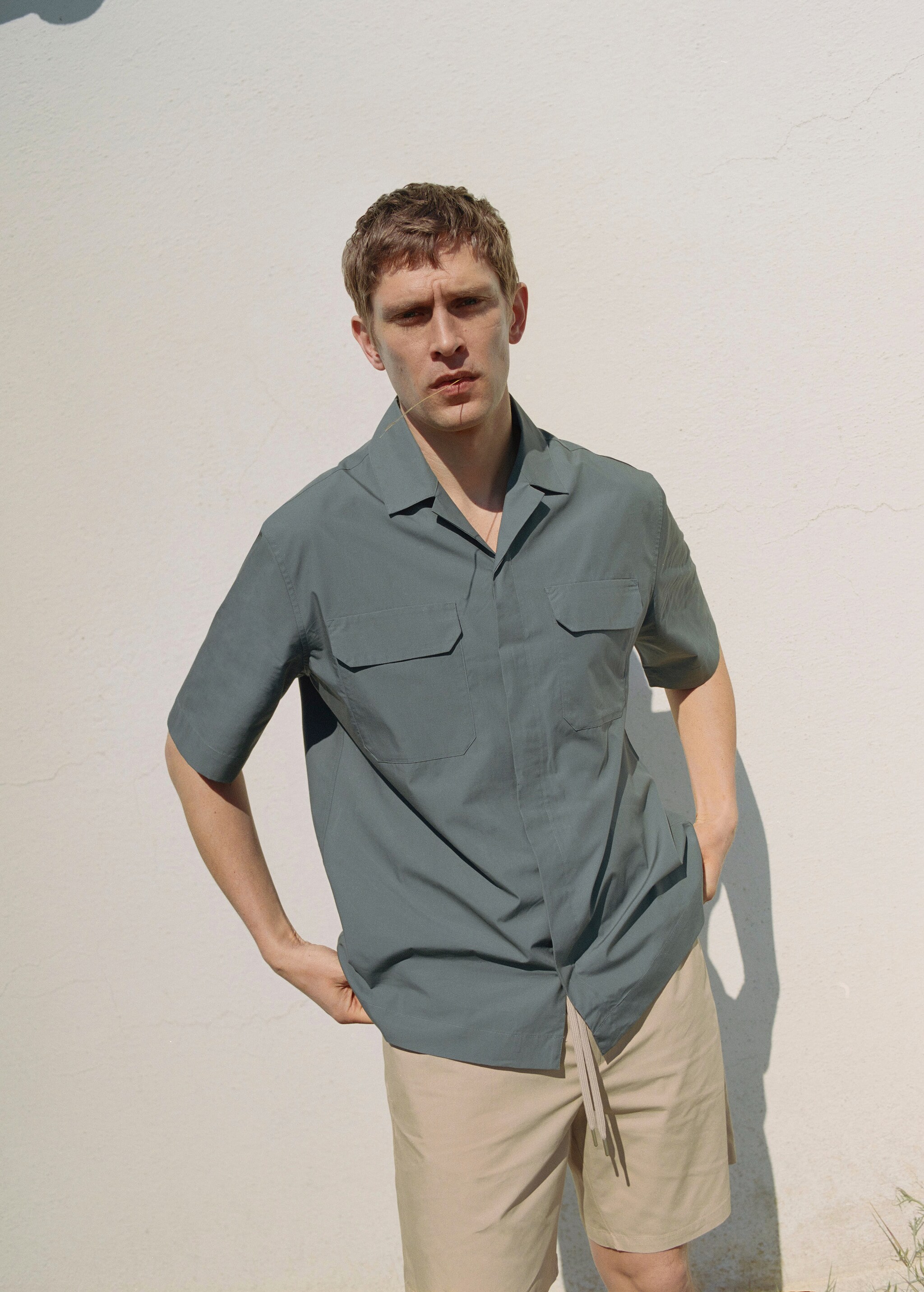 Cotton lyocell shirt with pockets - Details of the article 5